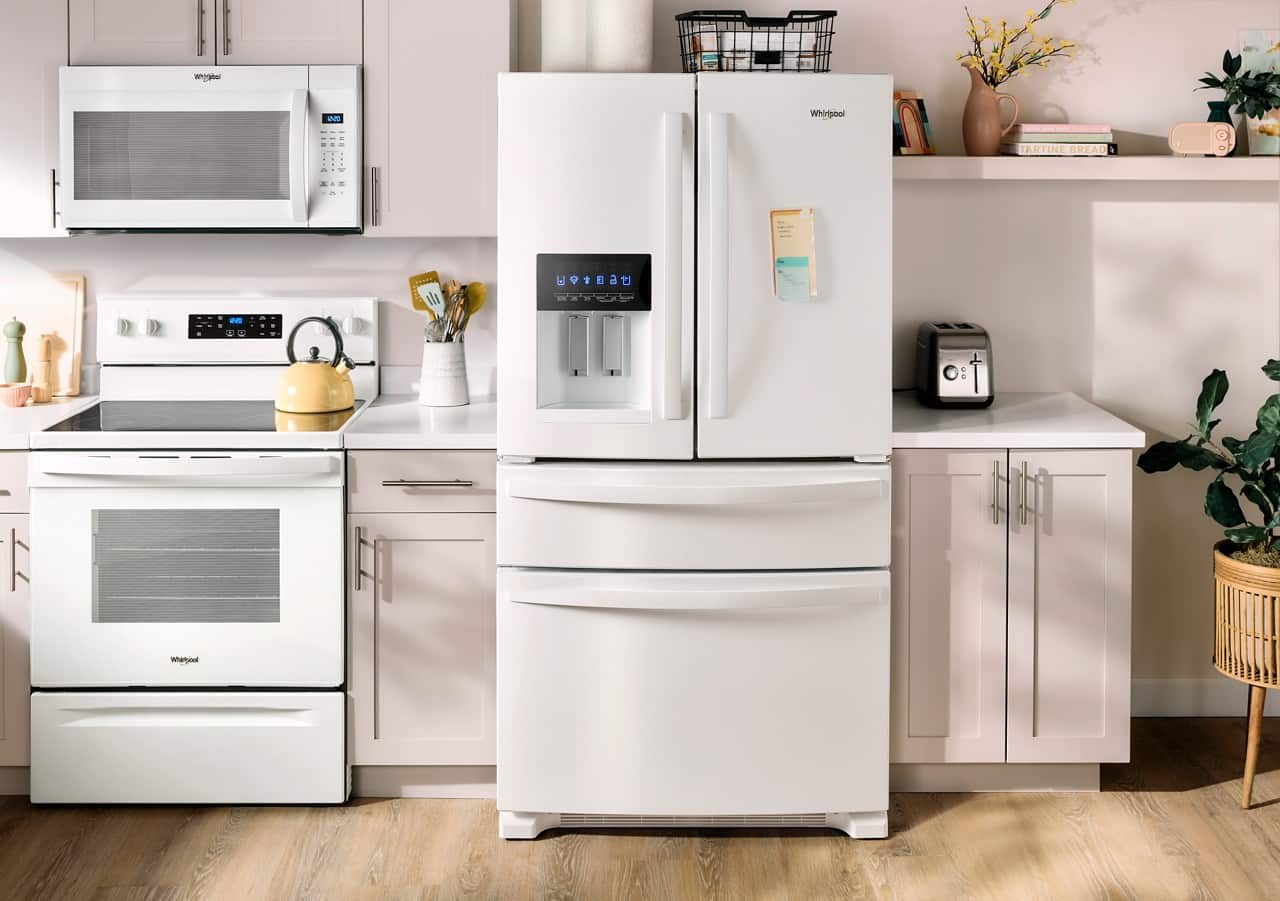 Whirlpool WRMF3636RW 24.5 Cu. Ft 36" French Door Refrigerator, White - Image 7