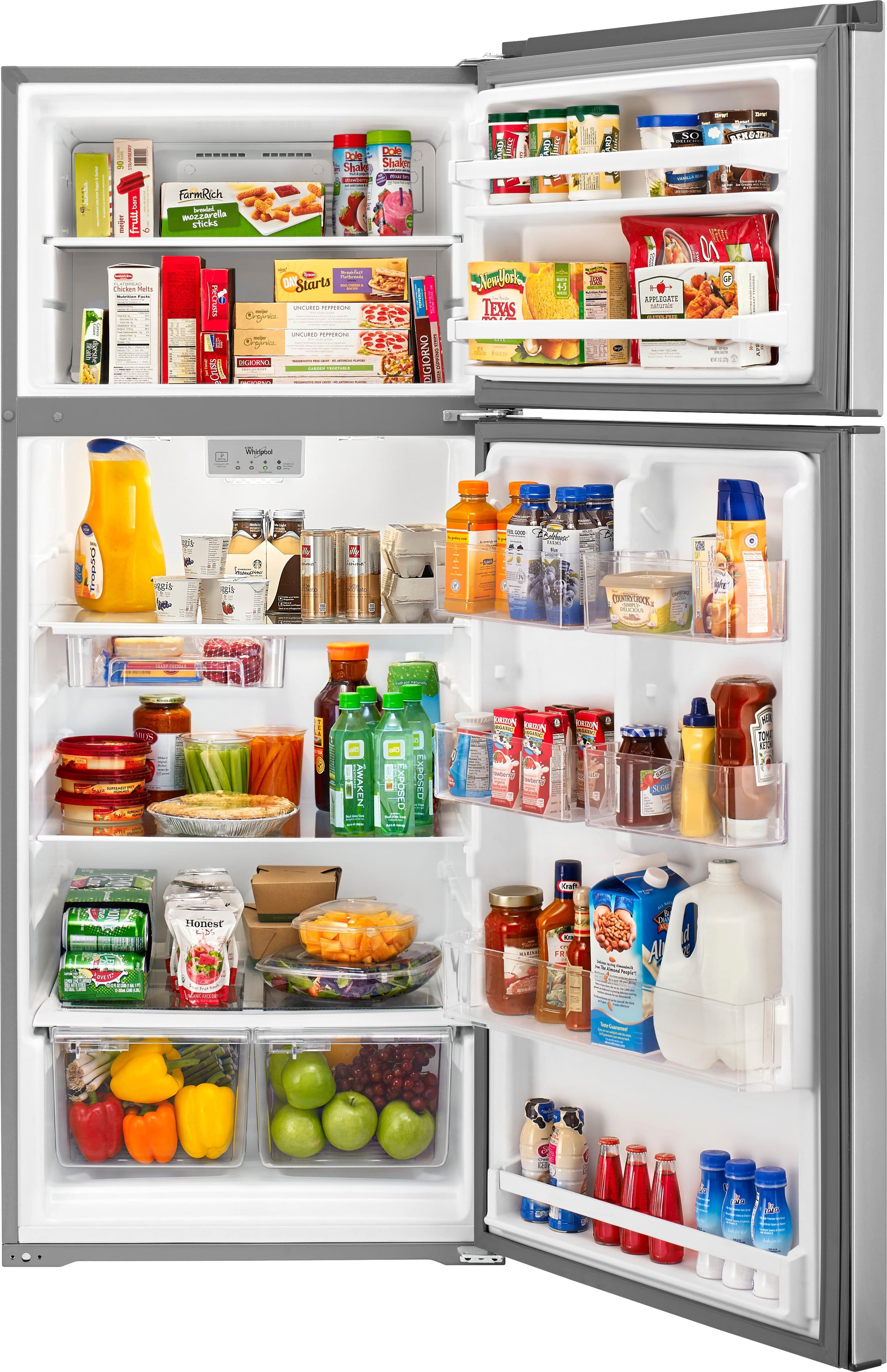 Whirlpool WRT518SZFM 17.7 Cu. Ft 28" Top-Freezer Refrigerator, Stainless Steel - Image 3