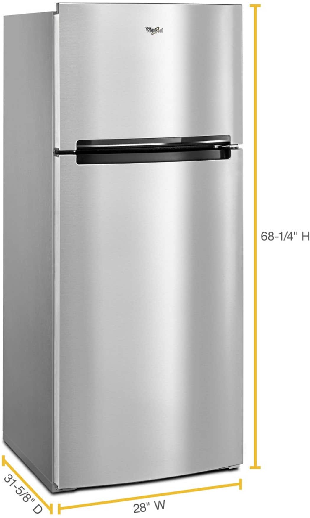 Whirlpool WRT518SZFM 17.7 Cu. Ft 28" Top-Freezer Refrigerator, Stainless Steel - Image 2
