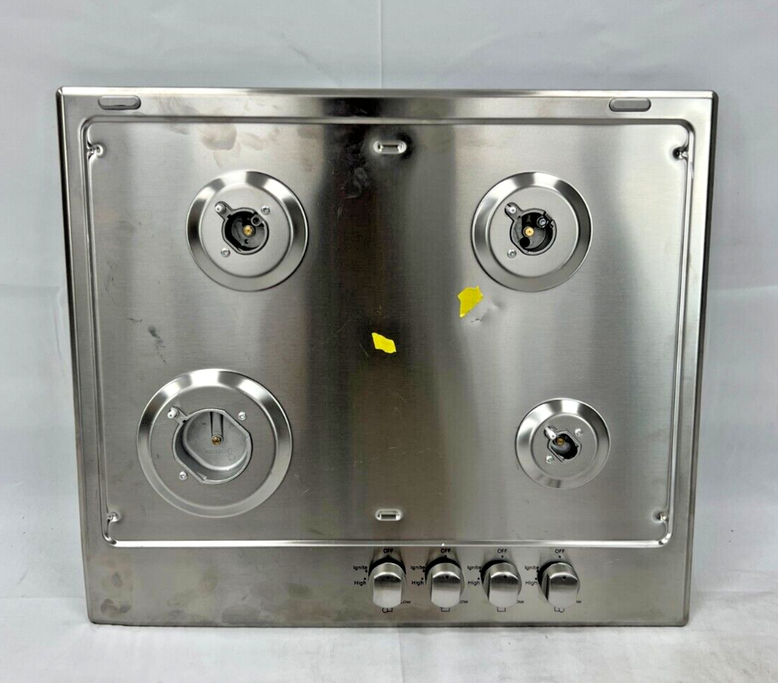 Whirlpool WCG52424AS 24" Built-In Gas Cooktop w/ 4 Burners in Stainless Steel