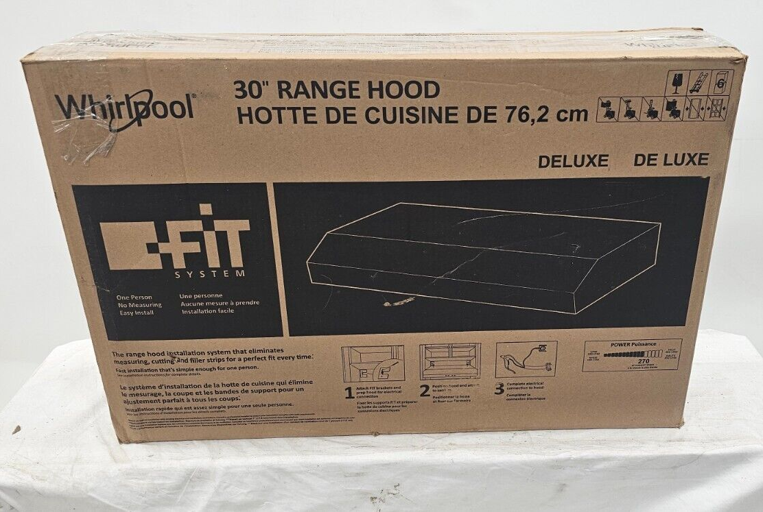 Whirlpool WVU17UC0JS 30" Externally Vented Under-Cabinet Range Hood, LED Light