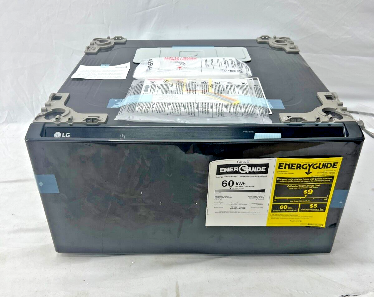 LG WD300CB SideKick 27" 1.0 CU. Ft. High-Efficiency Top Load Pedestal Washer