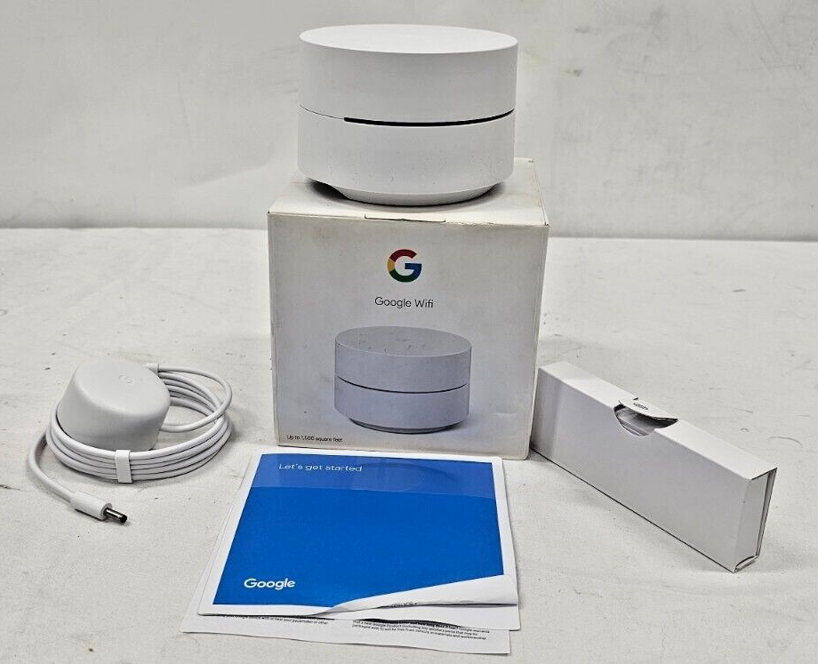 Google Wifi Mesh Router AC1200 1 Pack in White GA02430-US