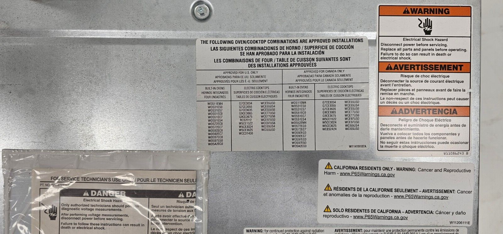 Whirlpool WOS72EC0HS 30" Built-In Single Electric Convection Wall Oven SS