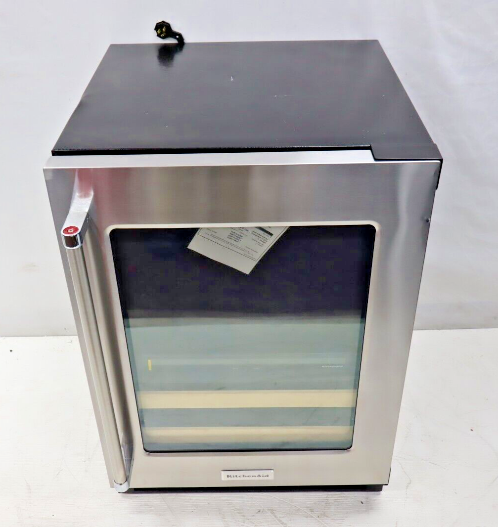 KitchenAid KUBR214KSB 14-Bottle Built-In Dual Zone Beverage Cooler w/ LED in SS