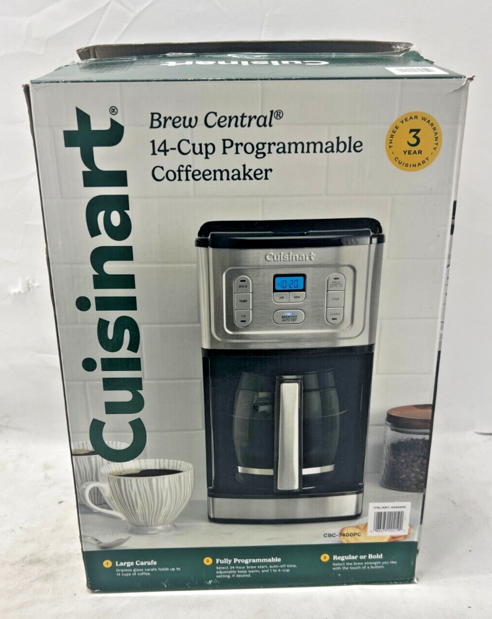 Cuisinart Brew Central CBC-7400BC 14-Cup Programmable Coffee Maker