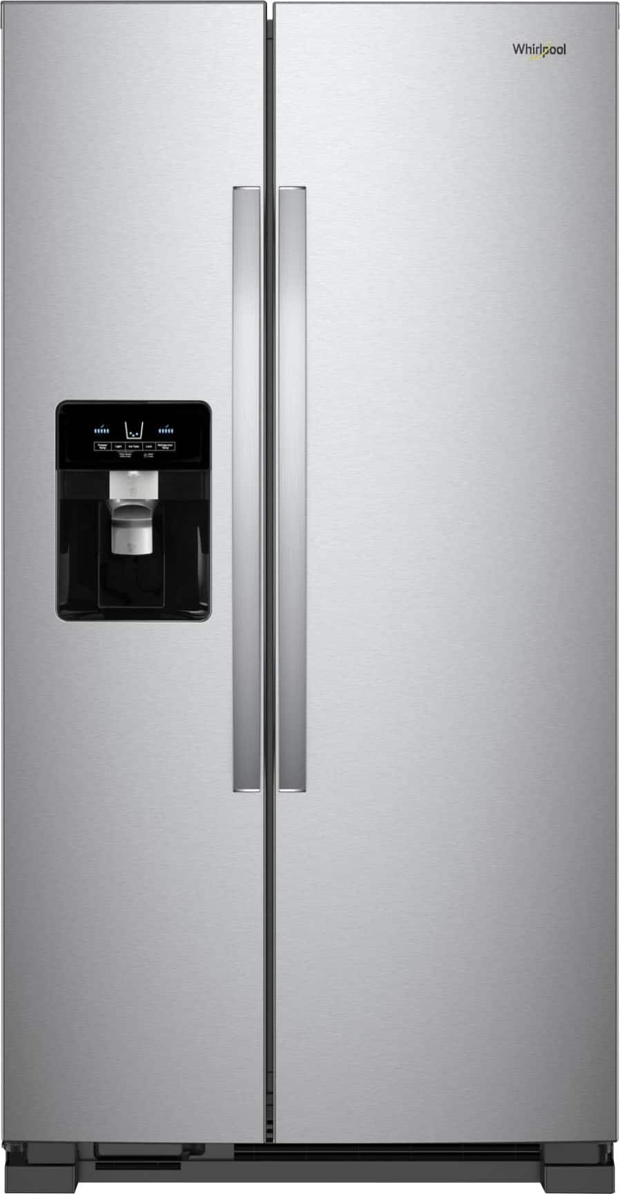 Whirlpool WRS325SDHZ 24.6 Cu. Ft 36" Side-by-Side Refrigerator, Stainless Steel - Image 1