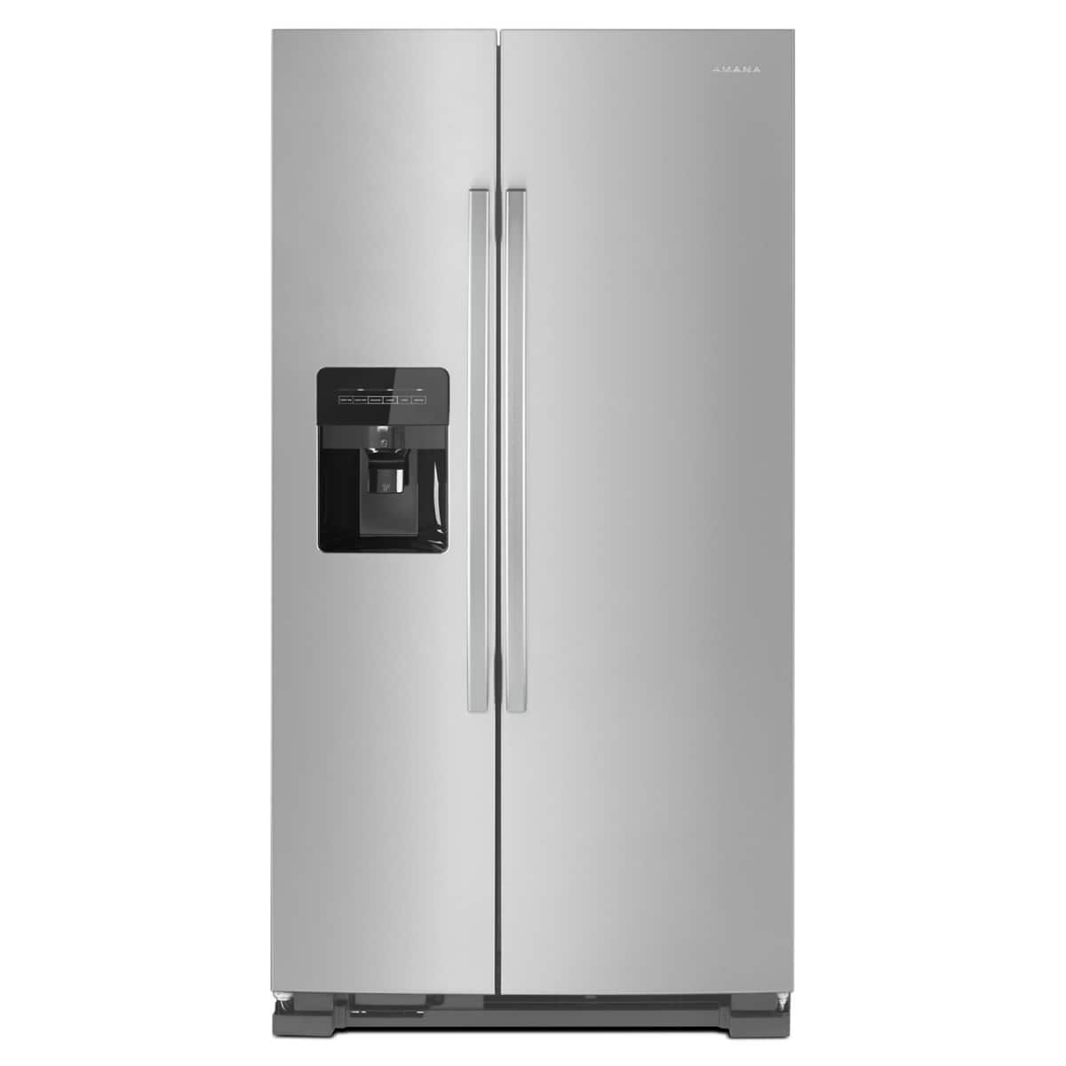 Amana ASI2575GRS 24.5 Cu. Ft 36" Side-by-Side Refrigerator, Stainless Steel - Image 1