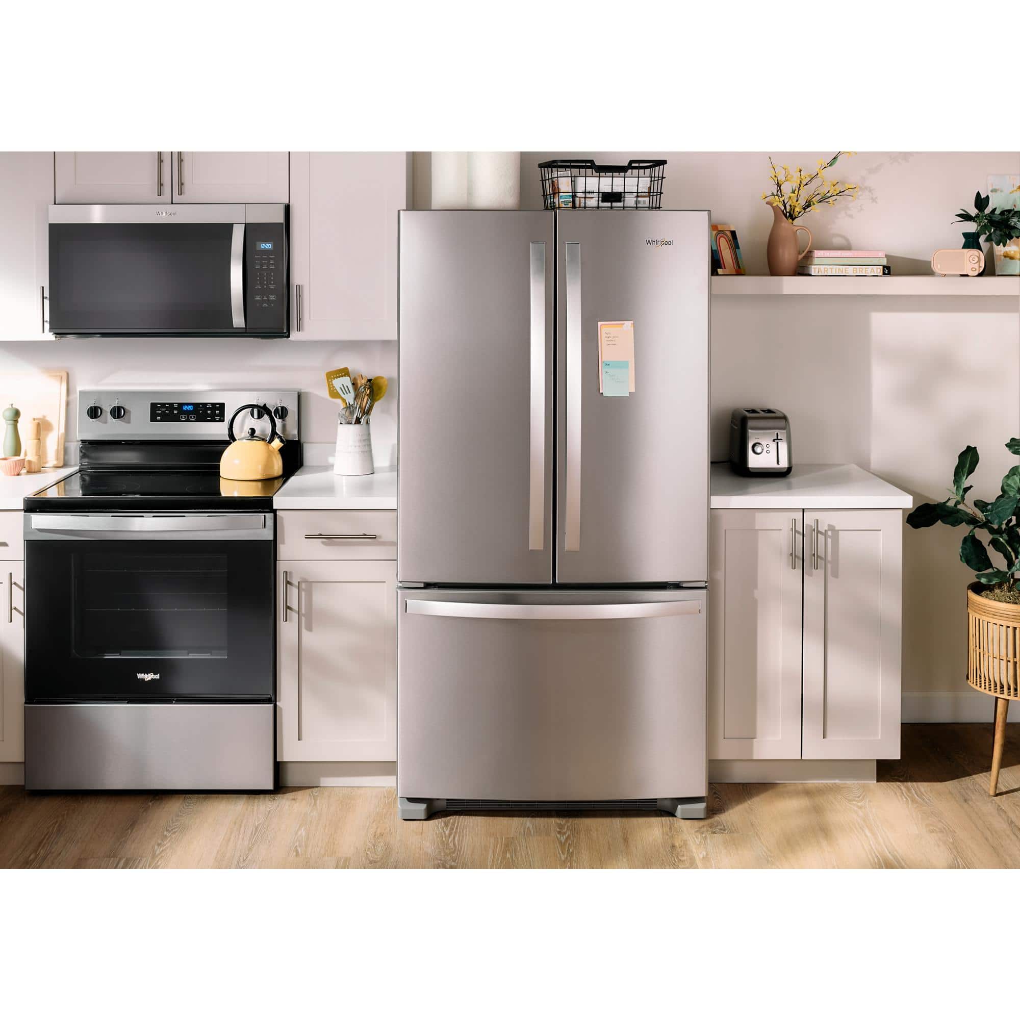 Whirlpool WRFF3236RZ 25.2 Cu. Ft 36" French Door Smart Refrigerator ENERGY STAR  - Image 7