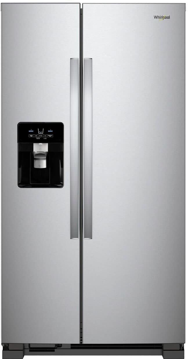 Whirlpool WRS321SDHZ 21.4 Cu. Ft 33" Side-by-Side Refrigerator, Stainless Steel - Image 1