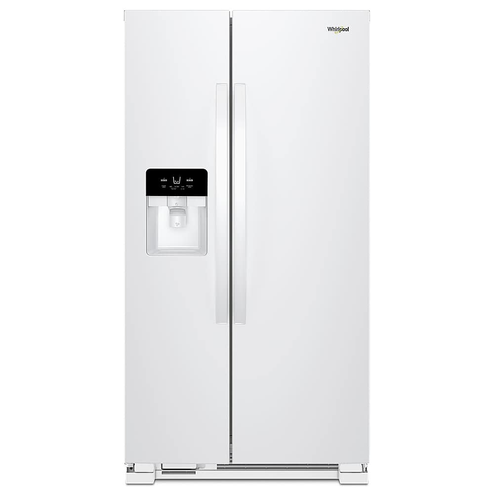 Whirlpool WRS321SDHW 21.4 Cu. Ft 33" Side-by-Side Refrigerator ENERGY STAR White - Image 1