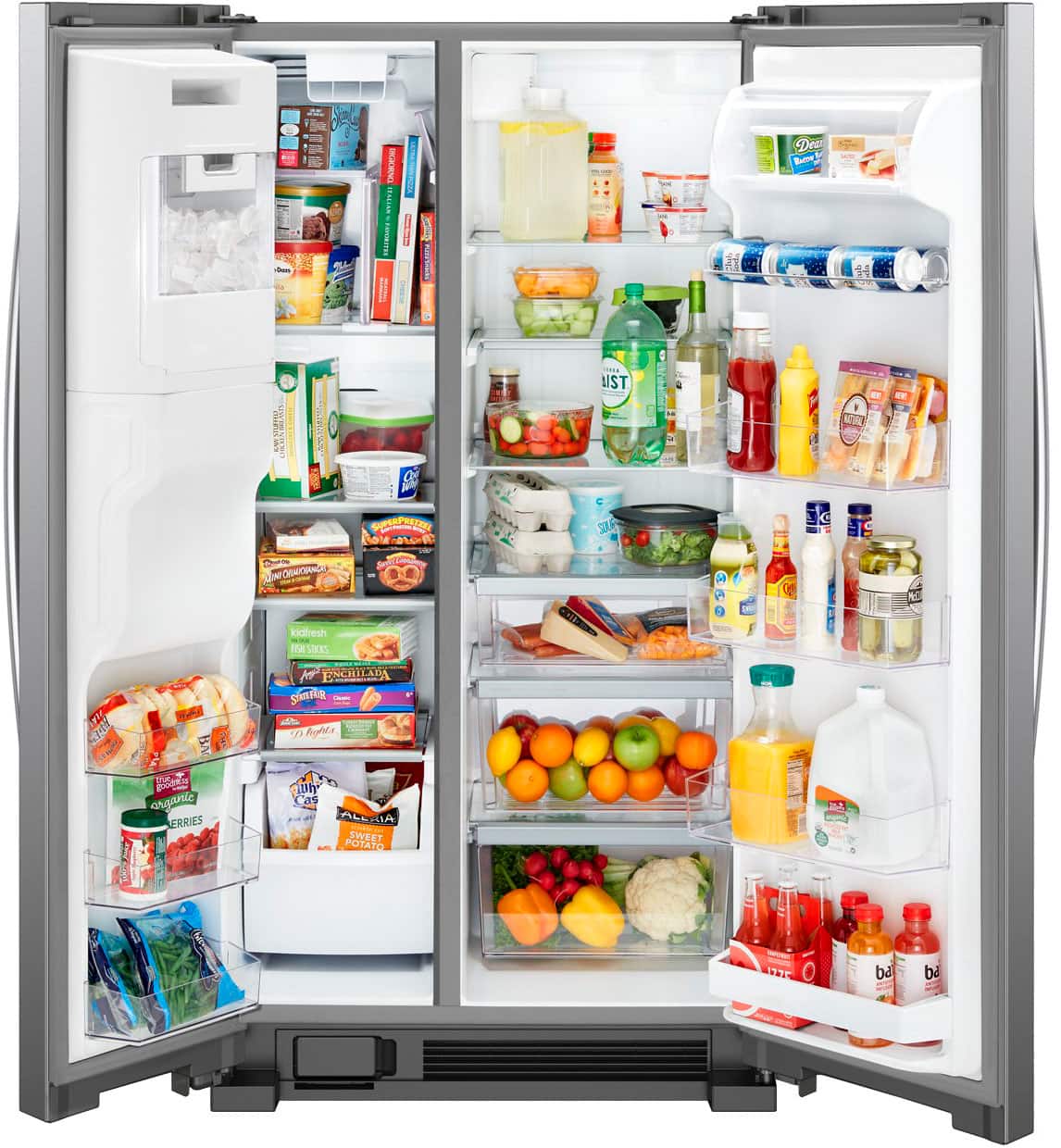 Whirlpool WRS555SIHZ 24.5 Cu. Ft 36" Side-By-Side Refrigerator, Stainless Steel - Image 4