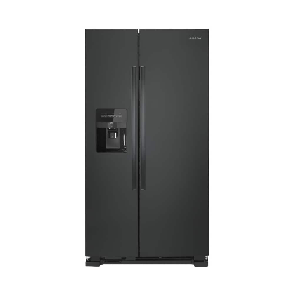 Amana ASI2175GRB 21.4 Cu. Ft 33" Side-by-Side Refrigerator ENERGY STAR Black - Image 1