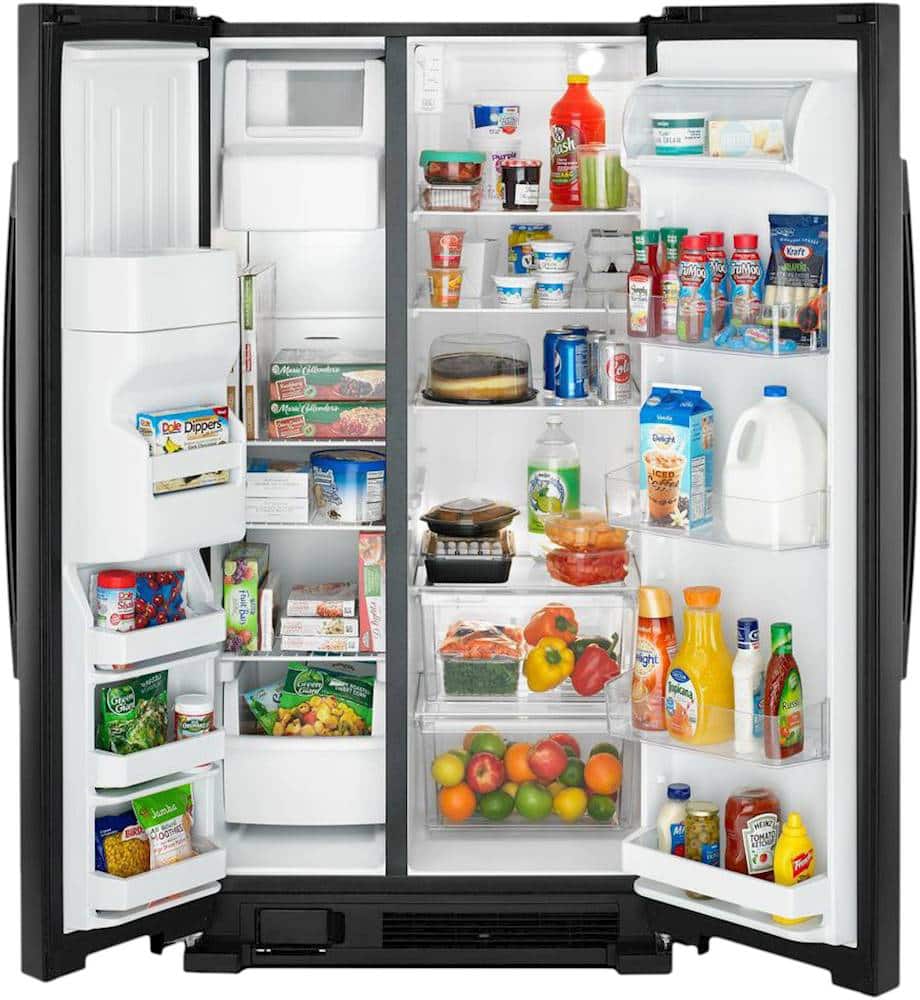 Amana ASI2175GRB 21.4 Cu. Ft 33" Side-By-Side Refrigerator, Black - Image 2