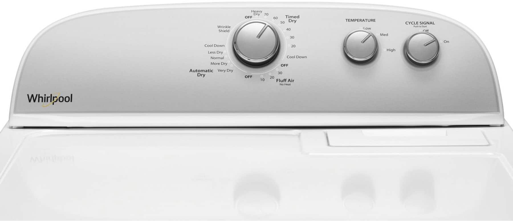 Whirlpool WED4950HW 7 Cu. Ft Dryer ENERGY STAR White - Image 2