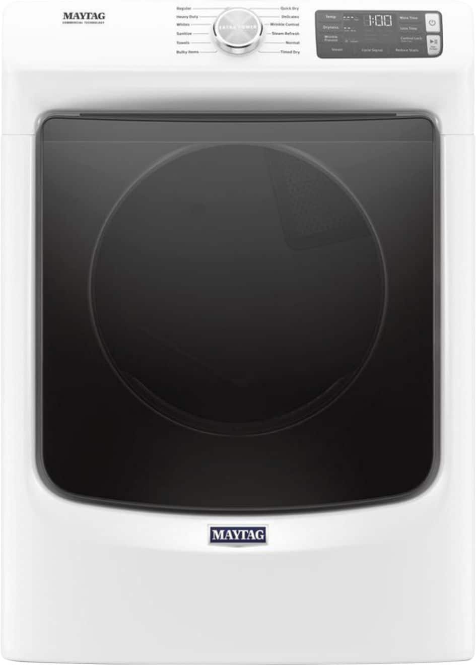 Maytag MED6630HW 7.3 Cu. Ft Dryer Steam ENERGY STAR White - Image 1