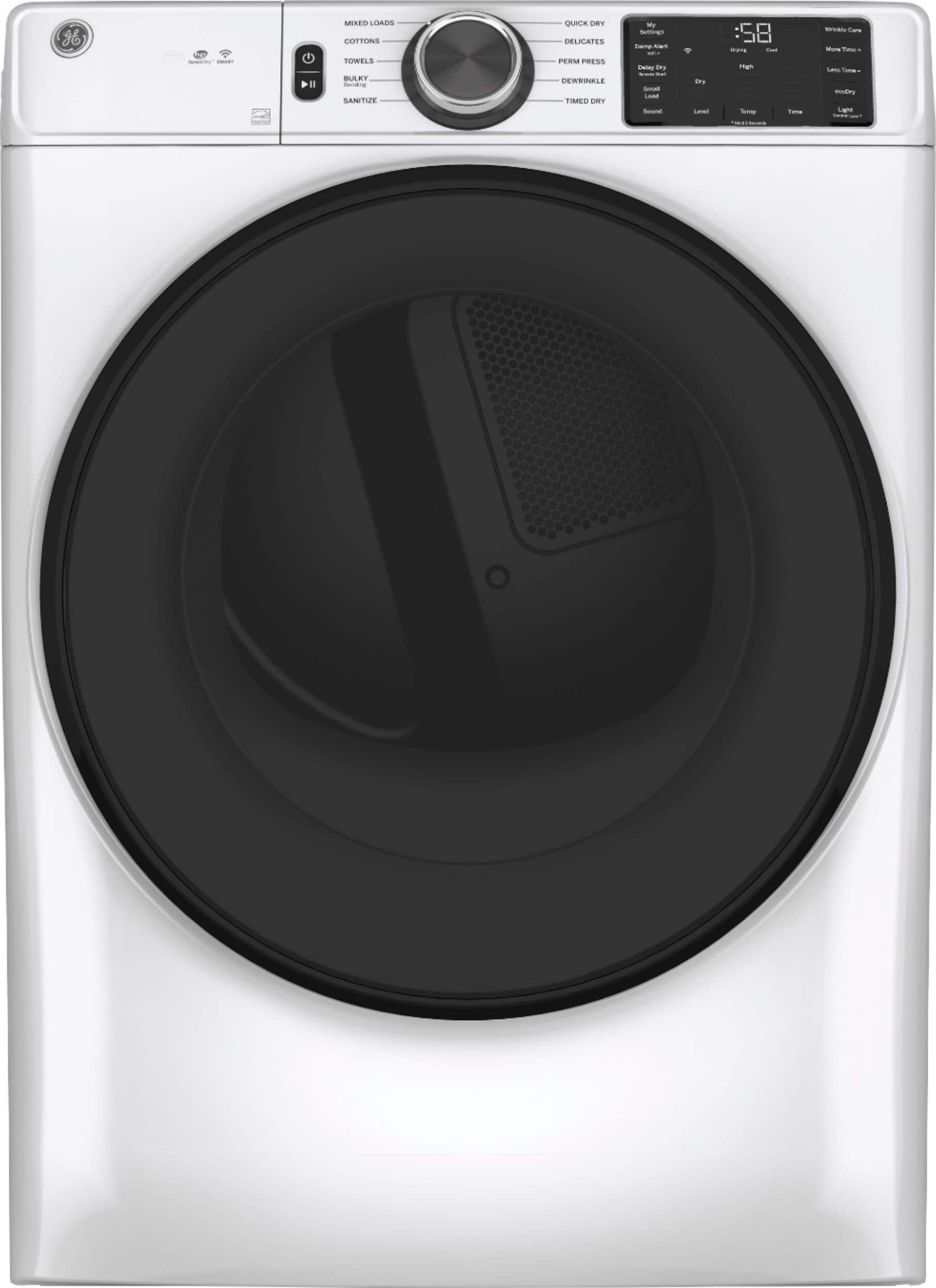 GE GFD55GSSNWW 7.8 Cu. Ft Dryer Smart ENERGY STAR White - Image 1