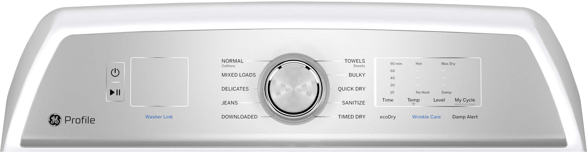 GE Profile PTD60GBSRWS 7.4 Cu. Ft Dryer Smart ENERGY STAR White - Image 4