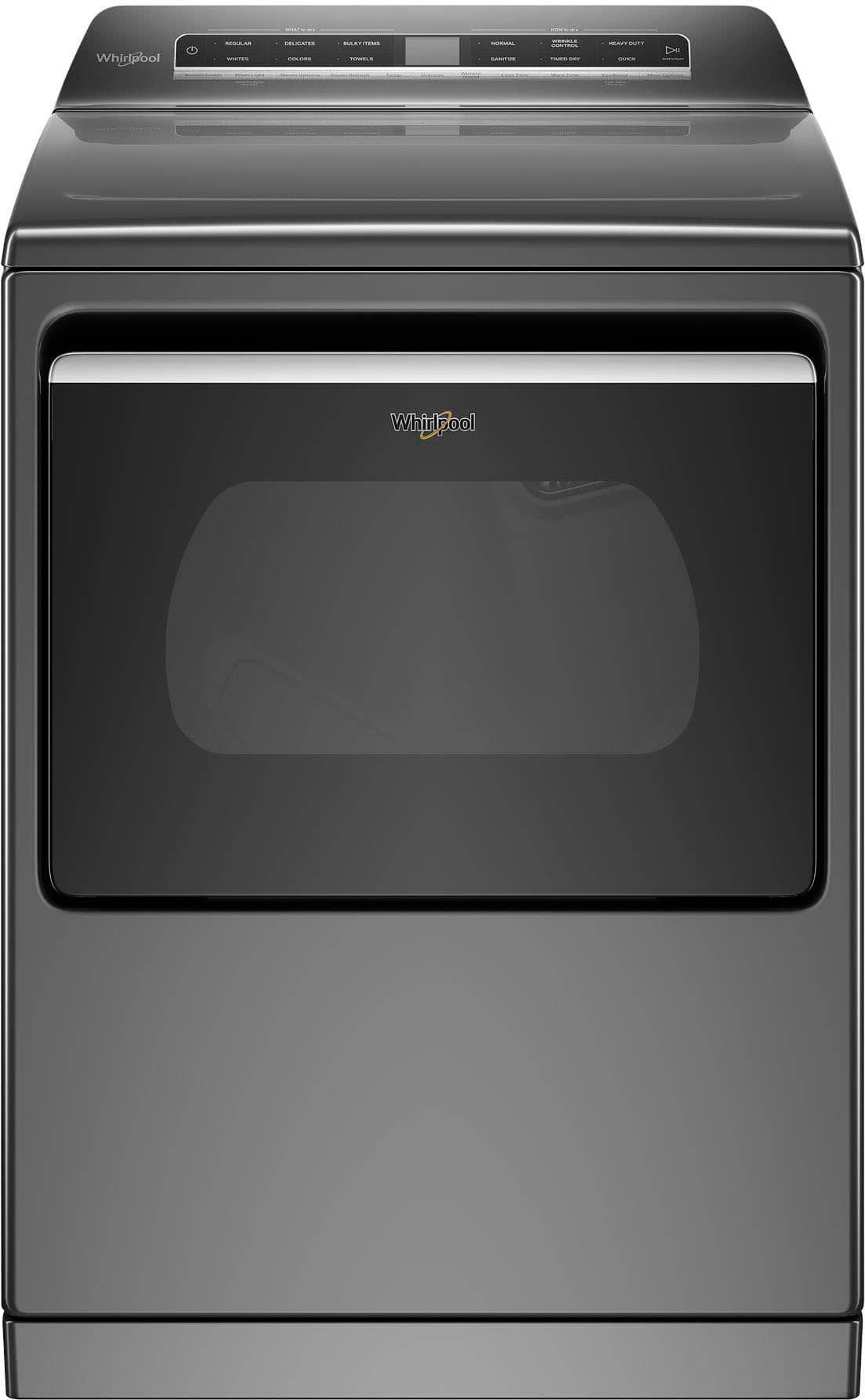 Whirlpool WED8127LC 7.4 Cu. Ft Dryer Smart Steam ENERGY STAR Chrome Shadow - Image 1
