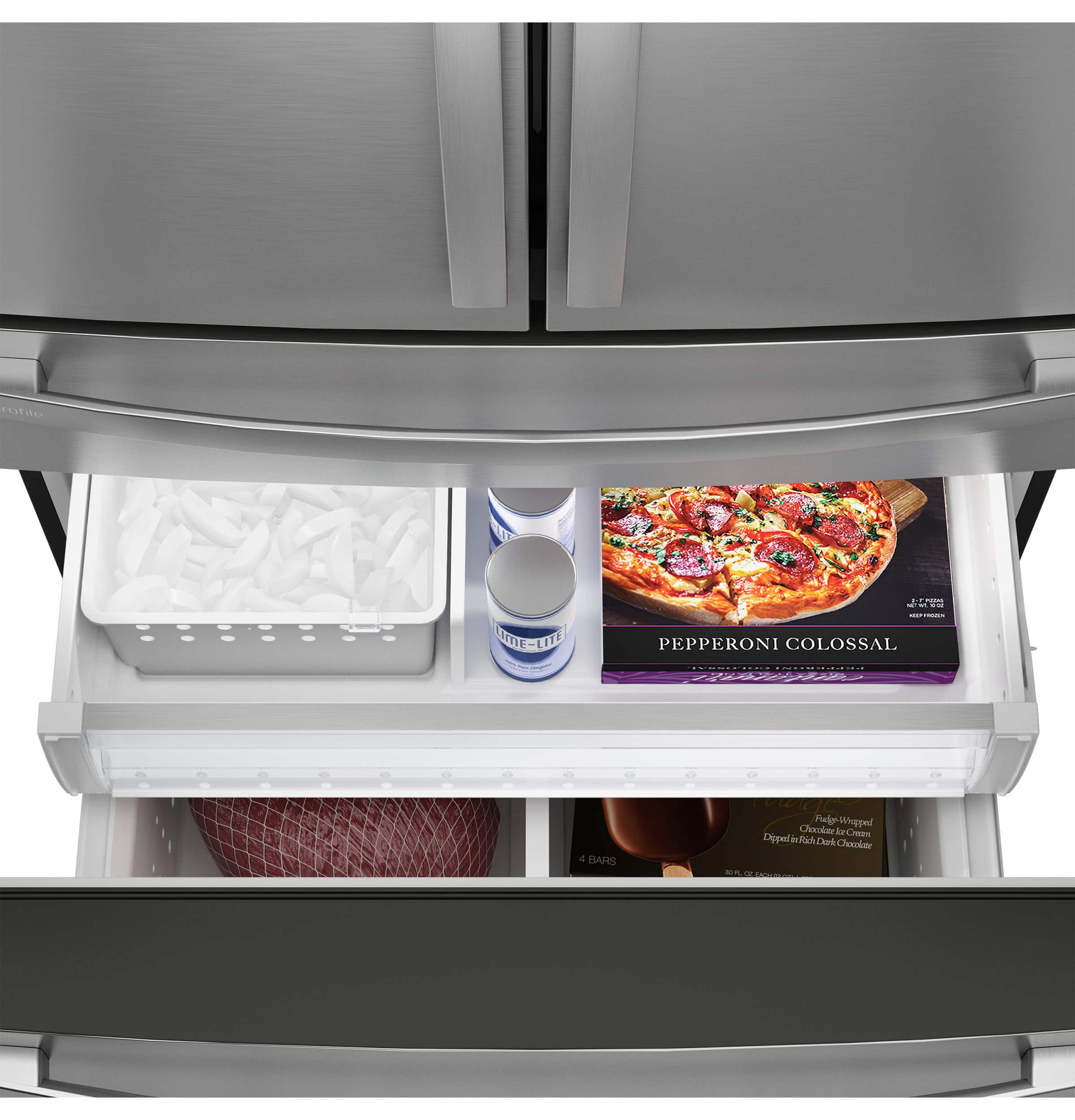 GE Profile PGE29BYTFS 28.7 Cu. Ft Refrigerator French Door Smart ENERGY STAR - Image 7