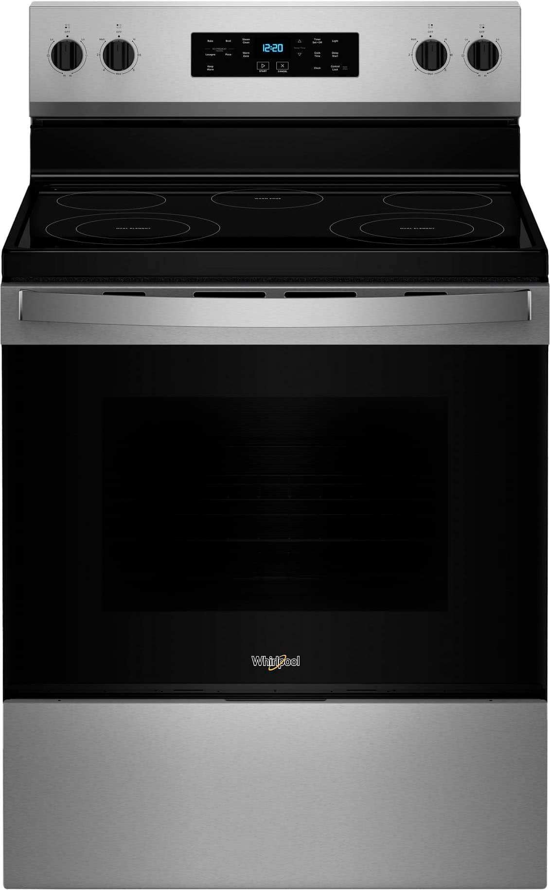 Whirlpool WFES3330RS 5.3 Cu. Ft Electric Range Cooktop Freestanding - Image 1