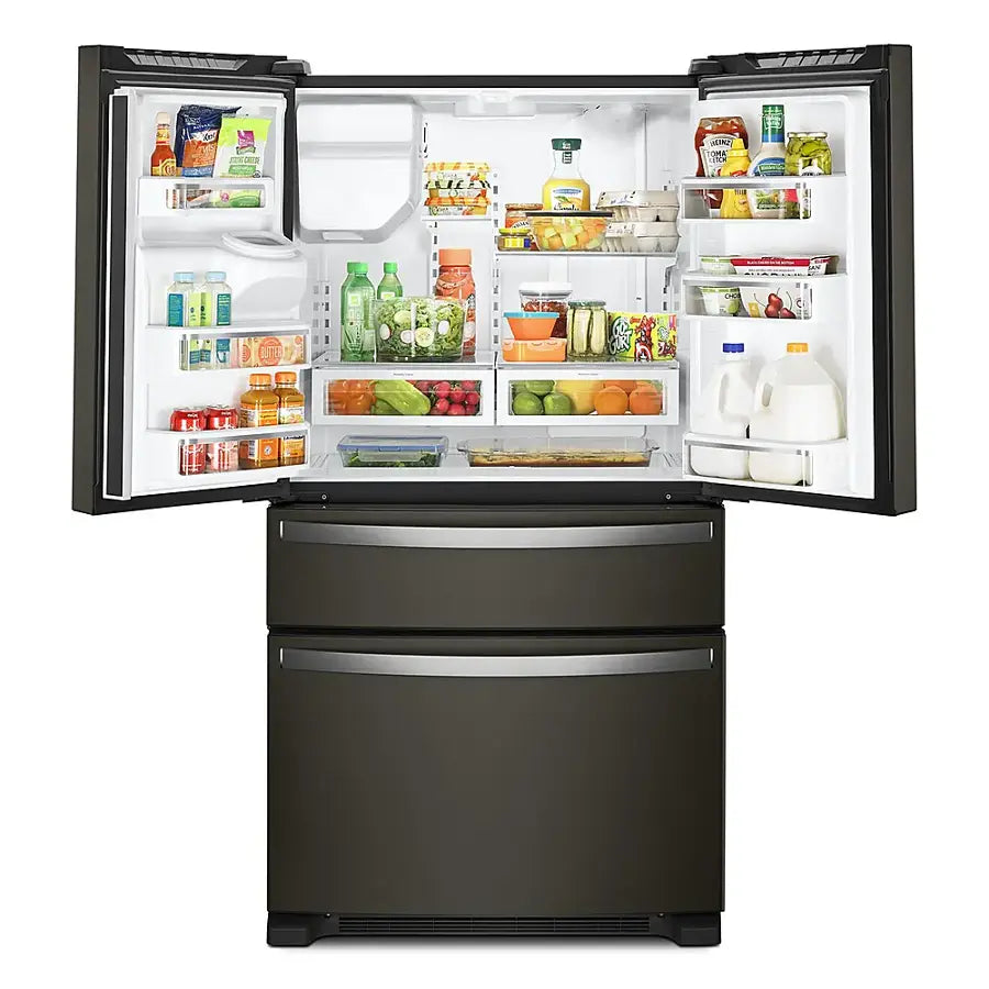 Whirlpool WRX735SDHV 24.5 Cu. Ft. 4-Door French Door Refrigerator, Black Stainless Steel