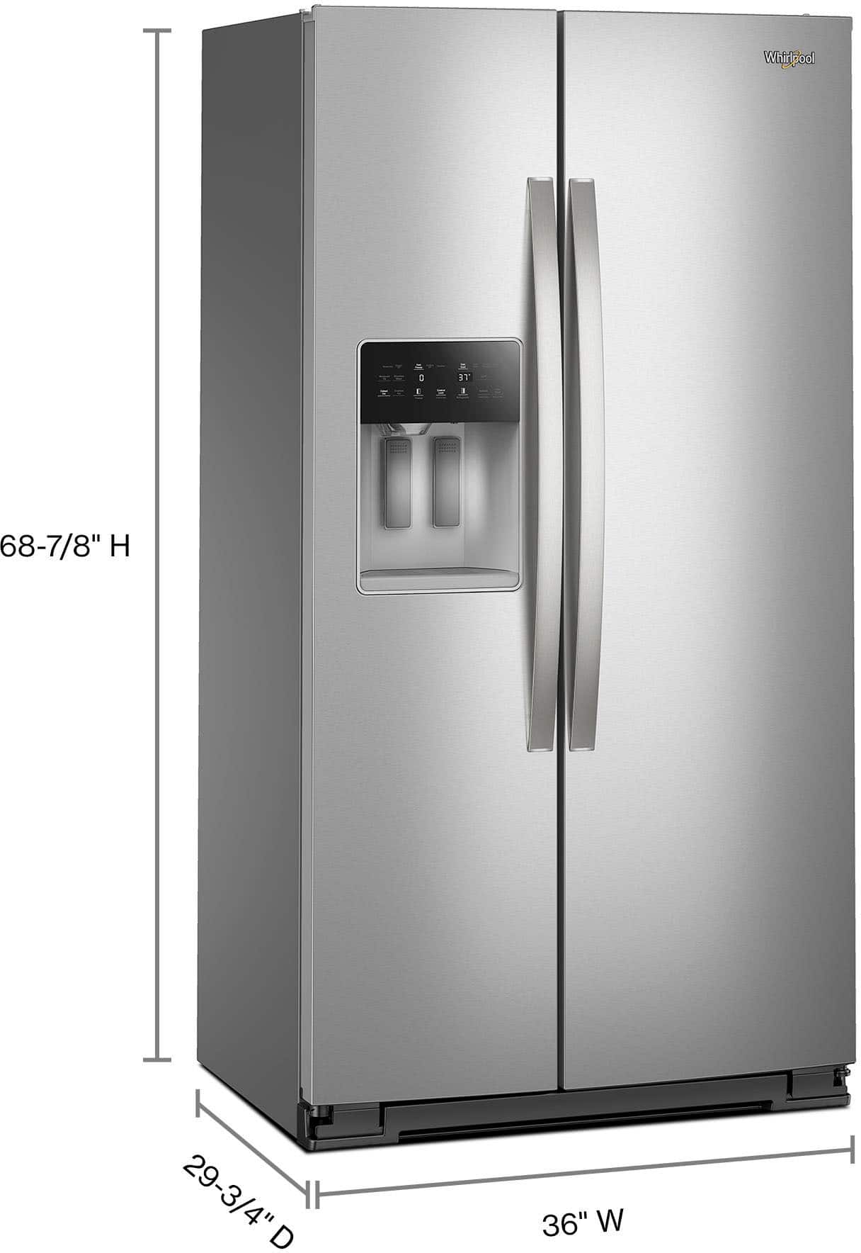 Whirlpool WRSC5536RZ 21 Cu. Ft 36" Side-by-Side Counter-Depth Refrigerator - Image 4