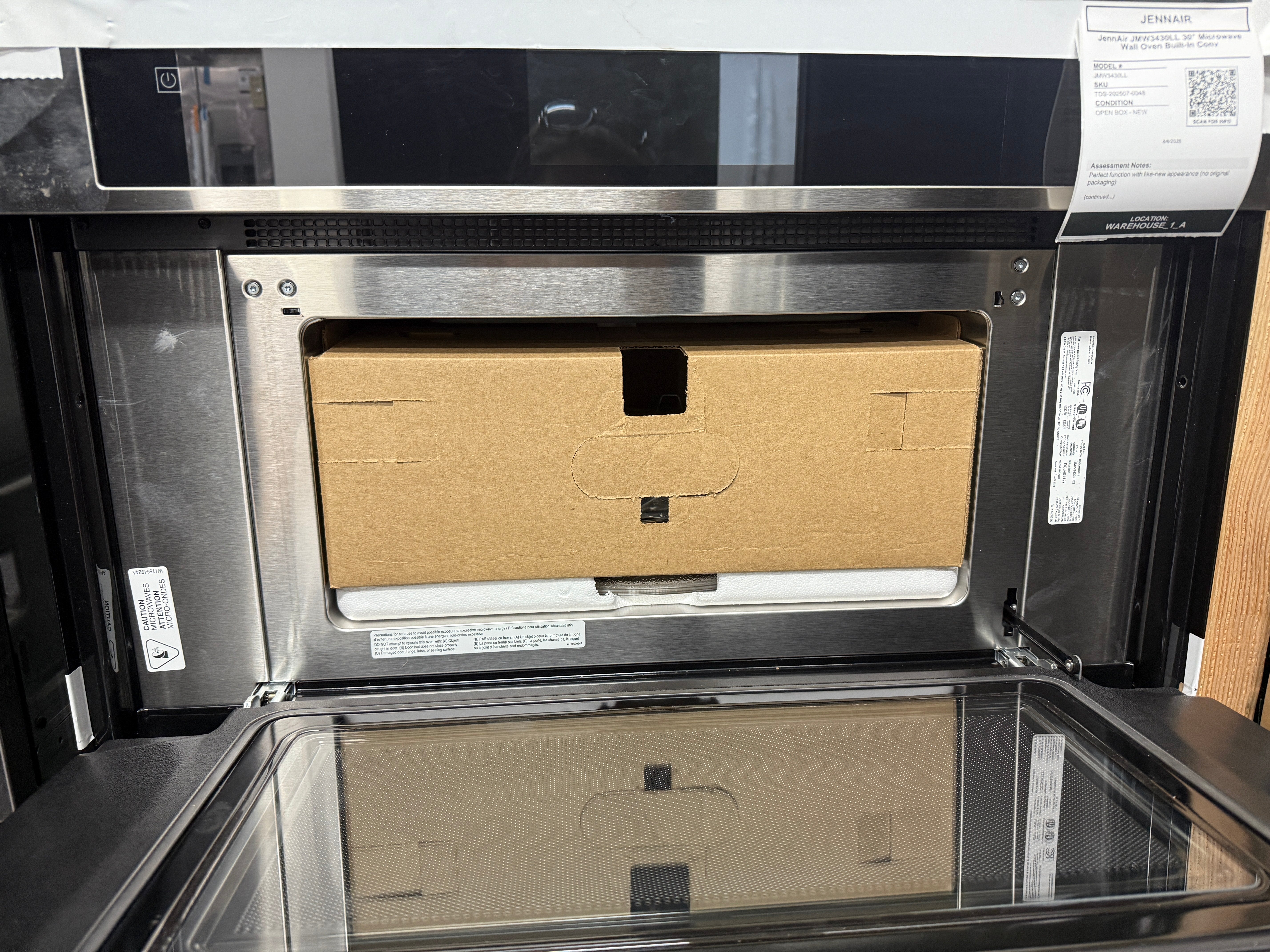 JennAir JMW3430LL 30" Microwave Wall Oven Built-In Convection Stainless Steel