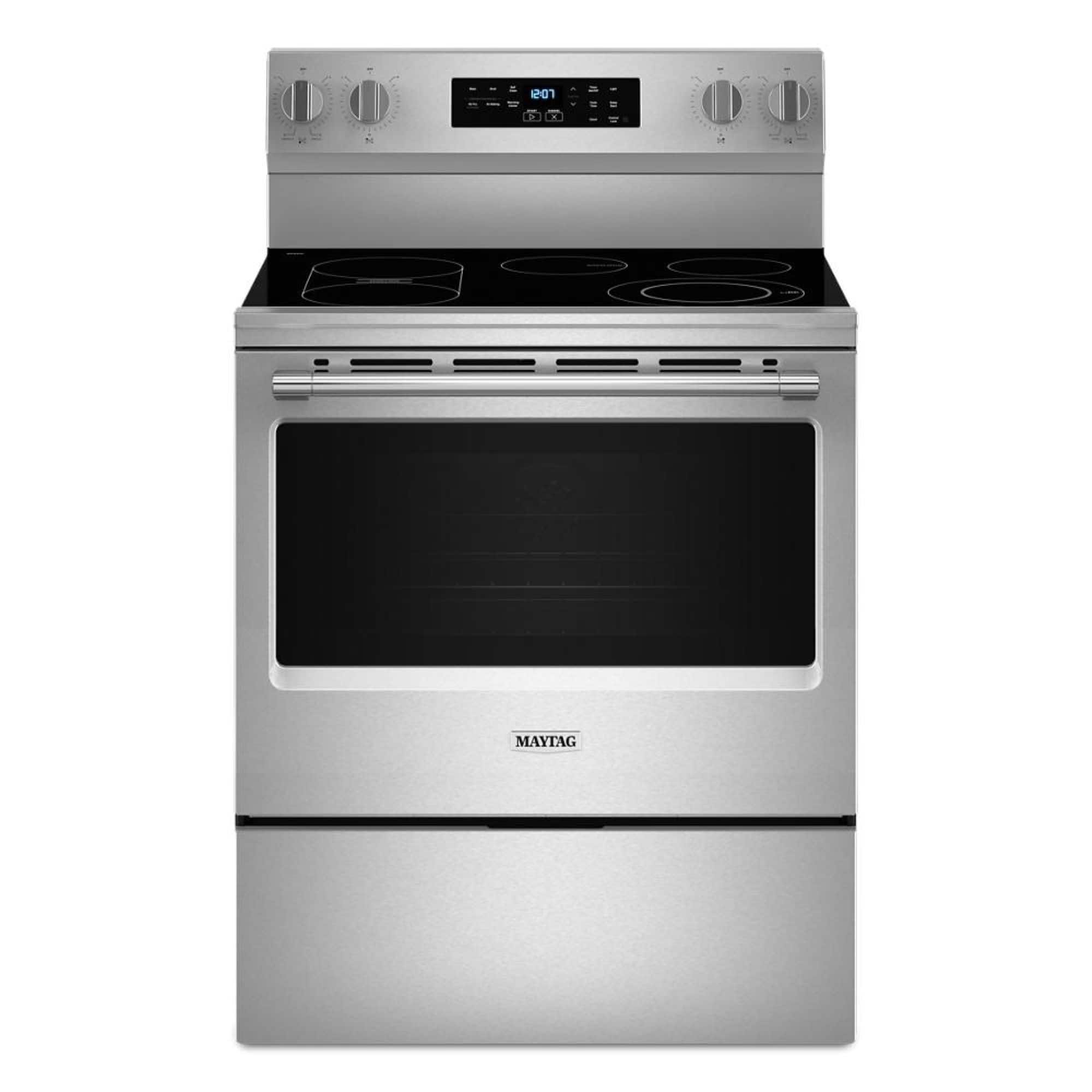 Maytag 30" MFES6030RZ 5.3 cu. ft Electric Range Air Fry Stainless Steel - Image 1