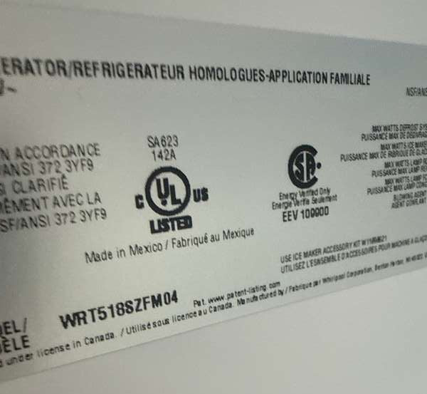 Whirlpool WRT518SZFM 17.7 Cu. Ft 28" Top-Freezer Refrigerator, Stainless Steel - Assessment Photo 11