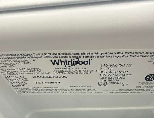 Whirlpool WRB329DMBW 18.7 Cu. Ft. 30" Bottom-Freezer Refrigerator, White - Assessment Photo 11