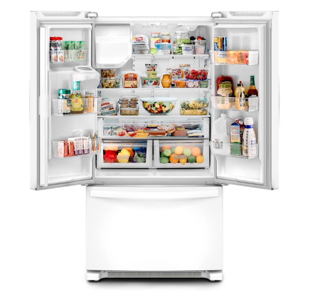 Whirlpool WRFF3436RW 25 Cu. Ft. 36" French Door Refrigerator, White - Assessment Photo 4