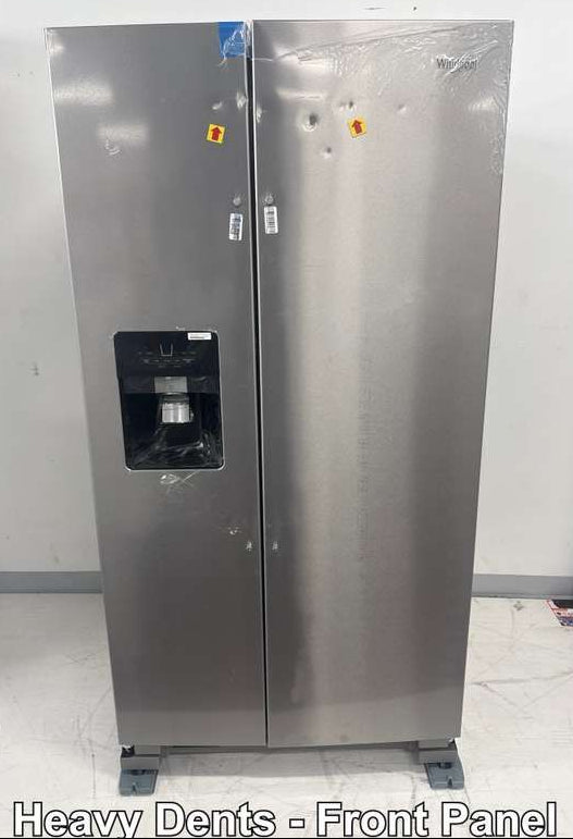 Whirlpool WRS325SDHZ 24.6 Cu. Ft 36" Side-by-Side Refrigerator, Stainless Steel - Assessment Photo 9