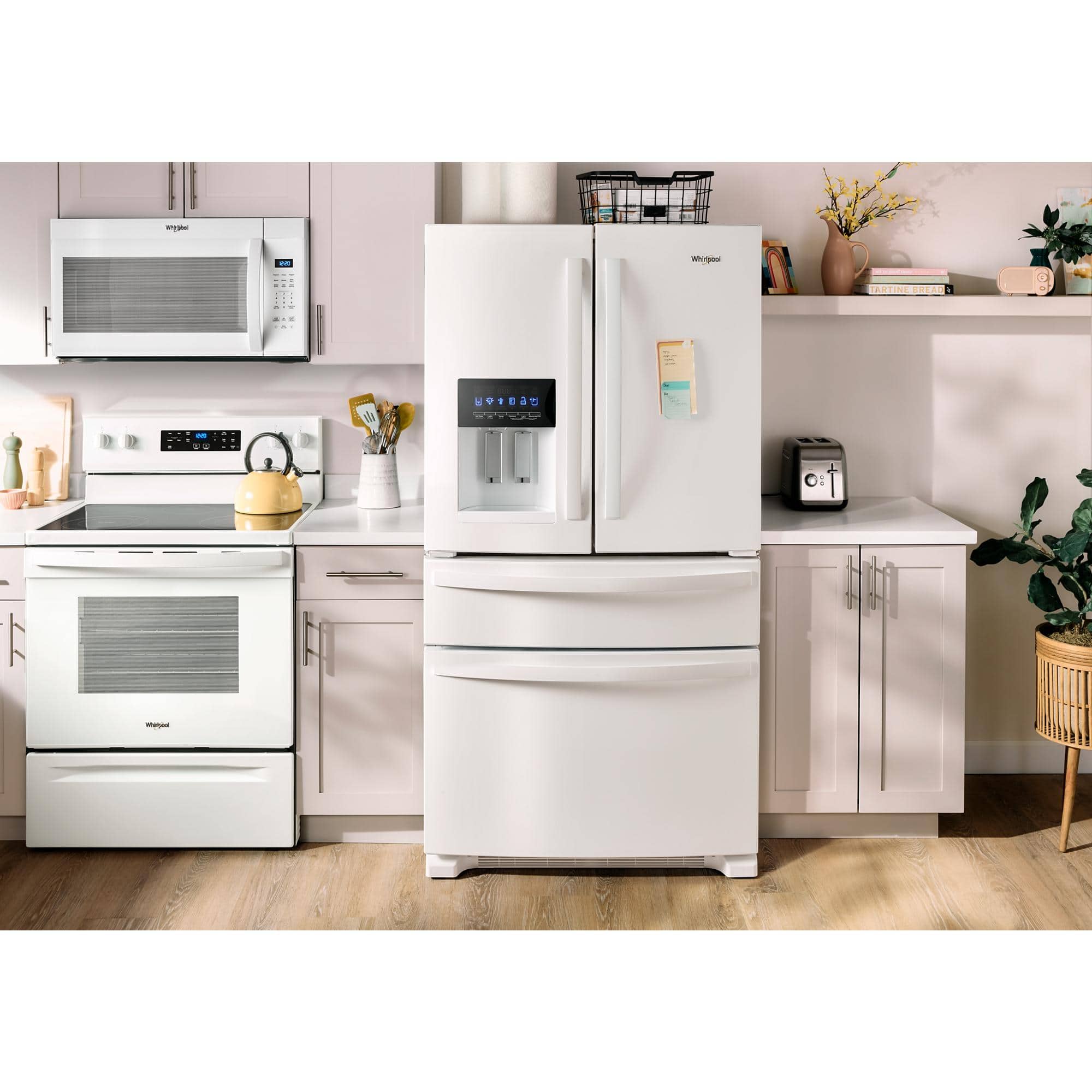 Whirlpool WRMF3636RW 24.5 Cu. Ft 36" French Door Refrigerator, White - Image 6