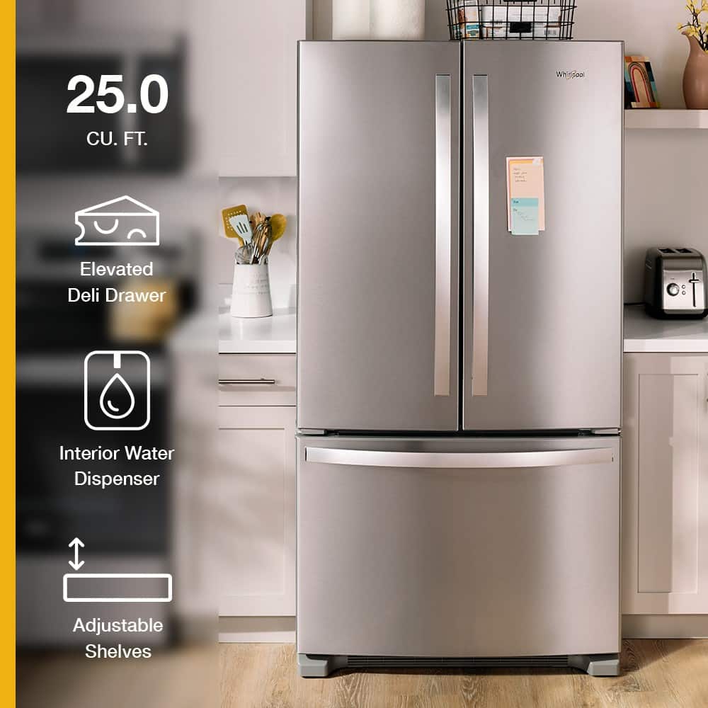 Whirlpool WRFF3236RZ 25.2 Cu. Ft 36" French Door Smart Refrigerator ENERGY STAR  - Image 10