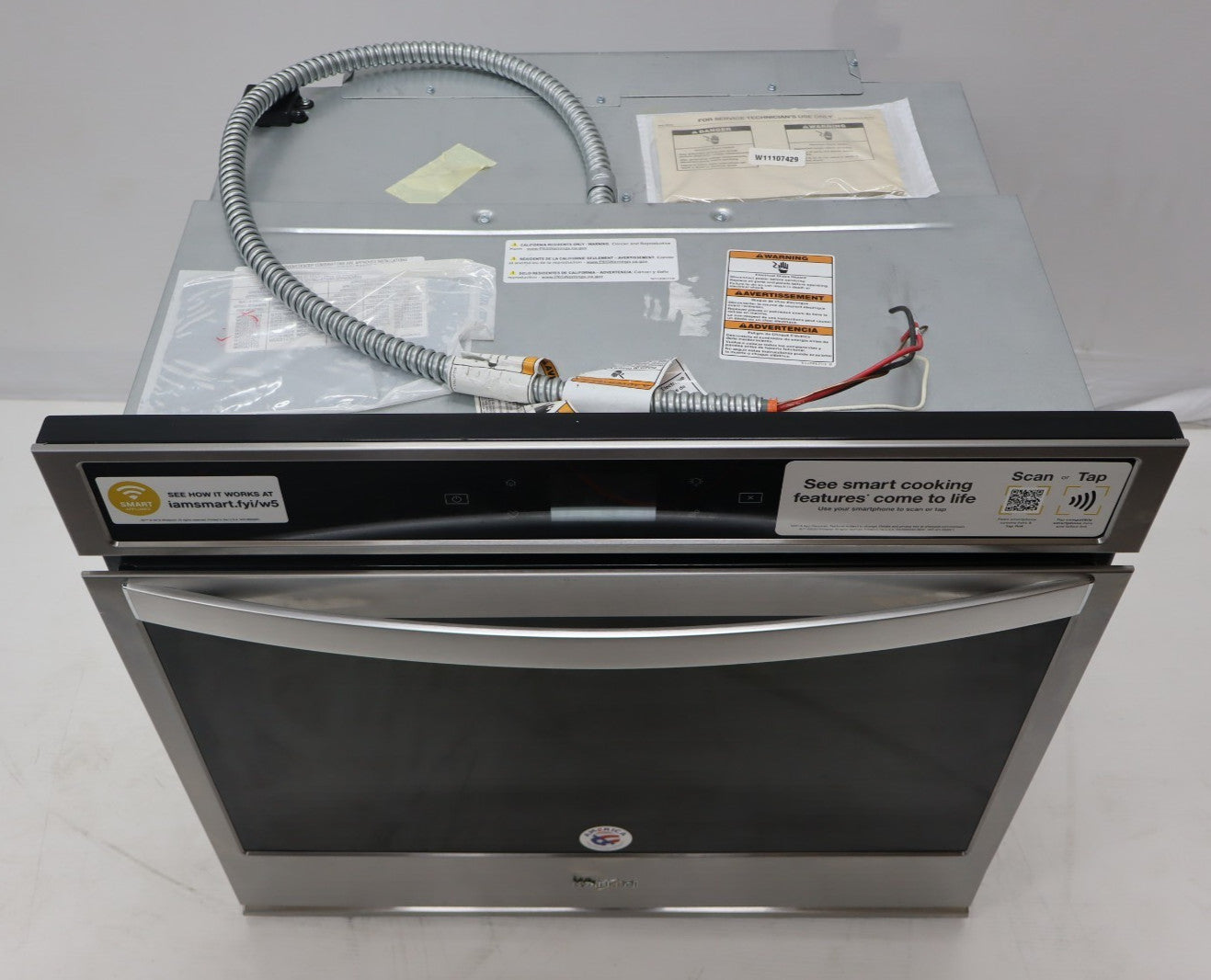 Whirlpool WOS51EC0HS 30" 5 Cu. Ft. Built-In Smart Electric Single Wall Oven