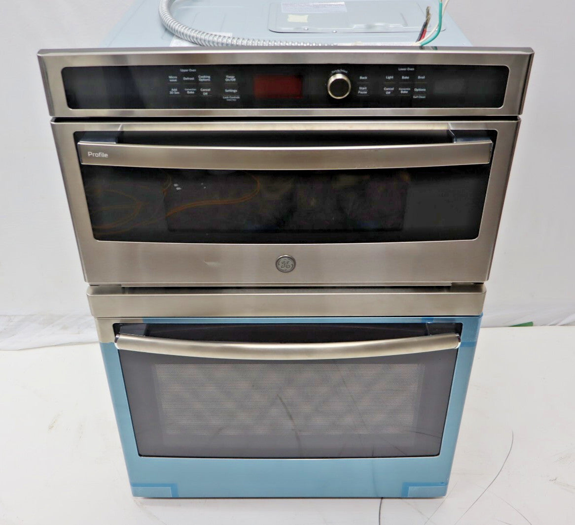 GE Profile PT7800SHSS 30" Built-In Electric Convection Wall Oven w/ Microwave SS