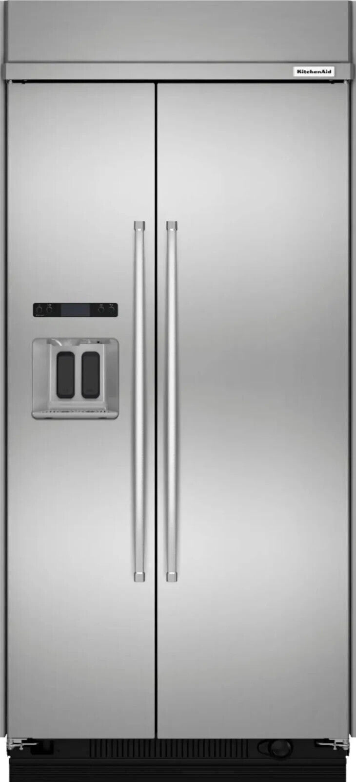 KitchenAid KBSD602ESS 25 Cu. Ft. Built-In Side-by-Side Refrigerator in Stainless
