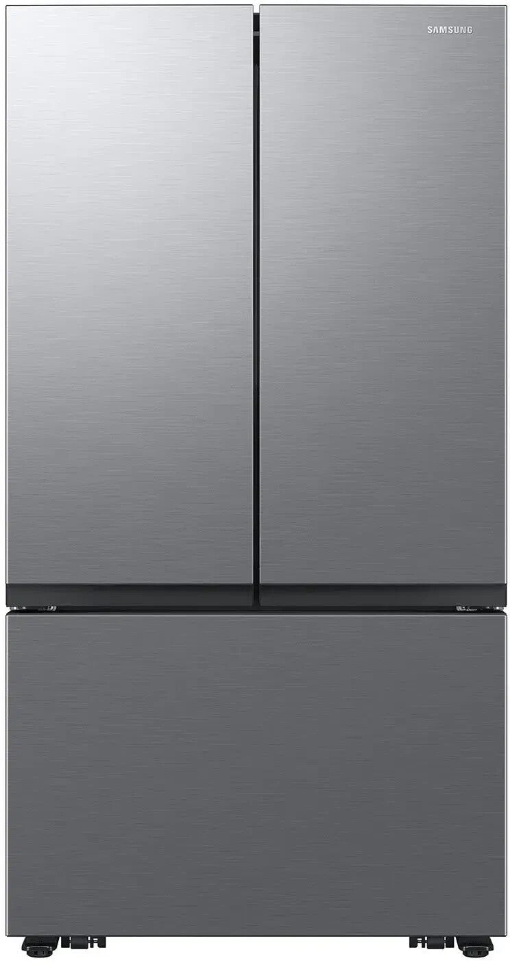 Samsung - BESPOKE 27 cu. f. 3-Door French Door Counter-Depth Smart Refrigerator
