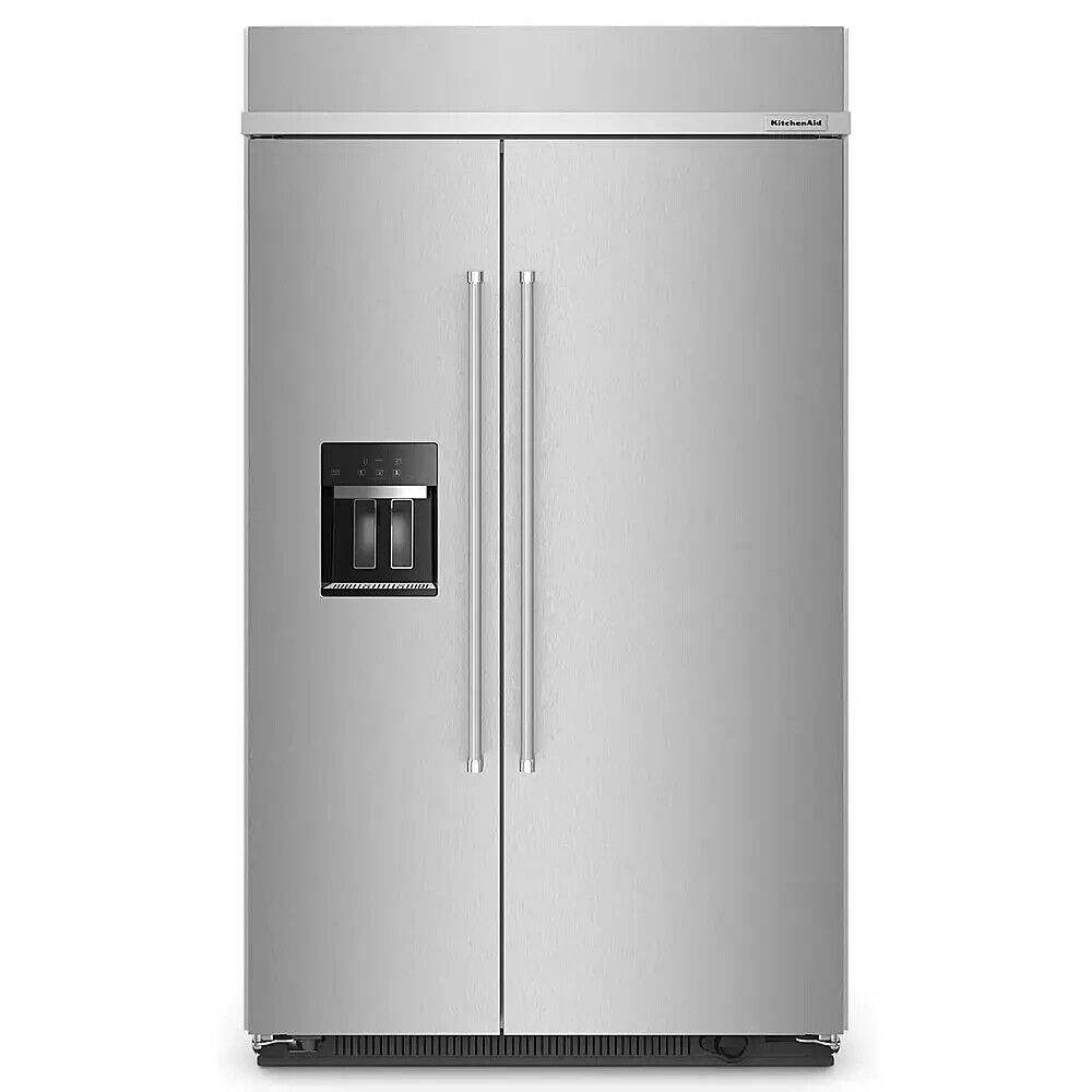 KitchenAid KBSD708MPS 29.4 Cu. Ft. 48" Built-In Side-by-Side Refrigerator in SS