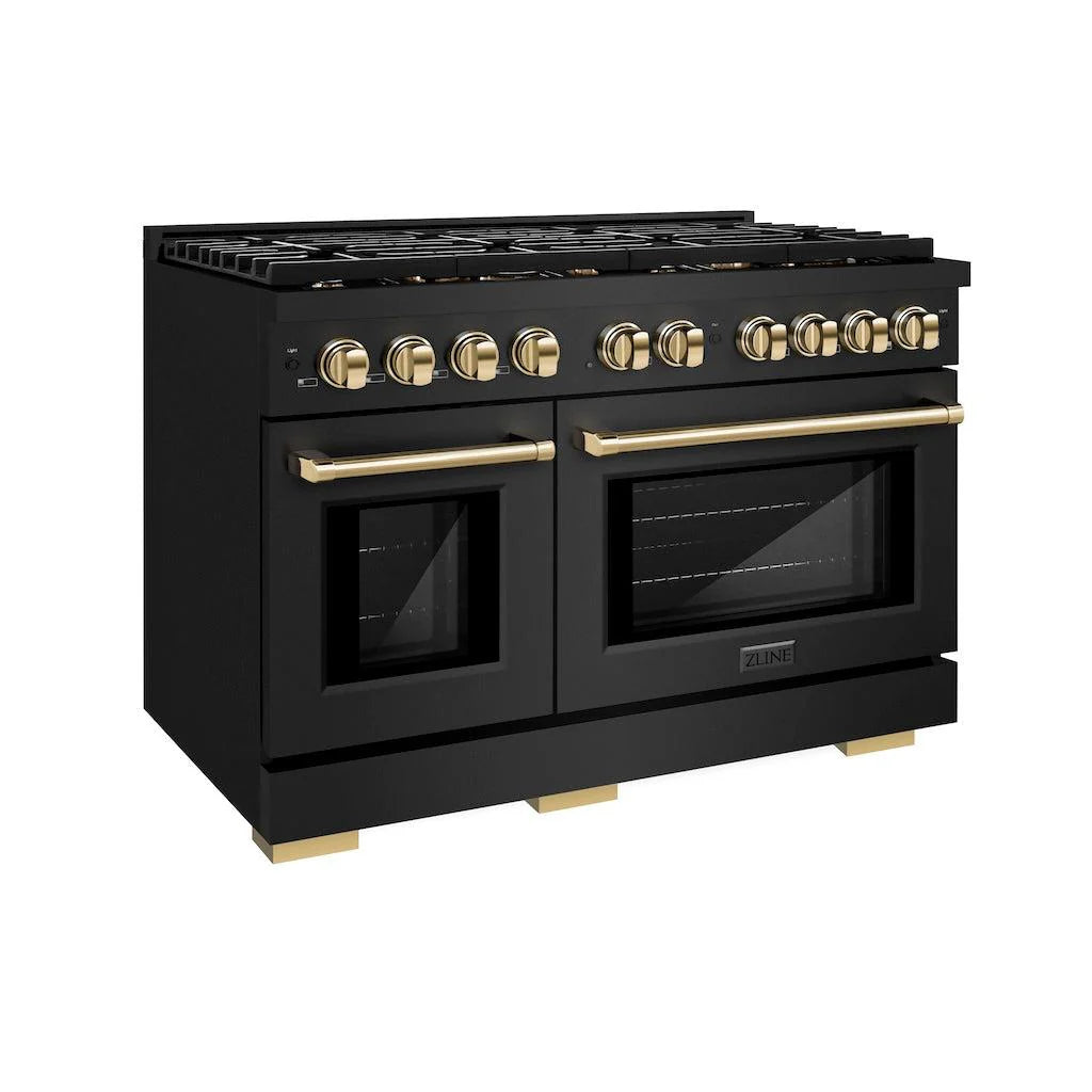 ZLINE SGRBZ-48-G Autograph Edition Paramount 48" Double Convection Oven Gas Range w/ 8 Burners