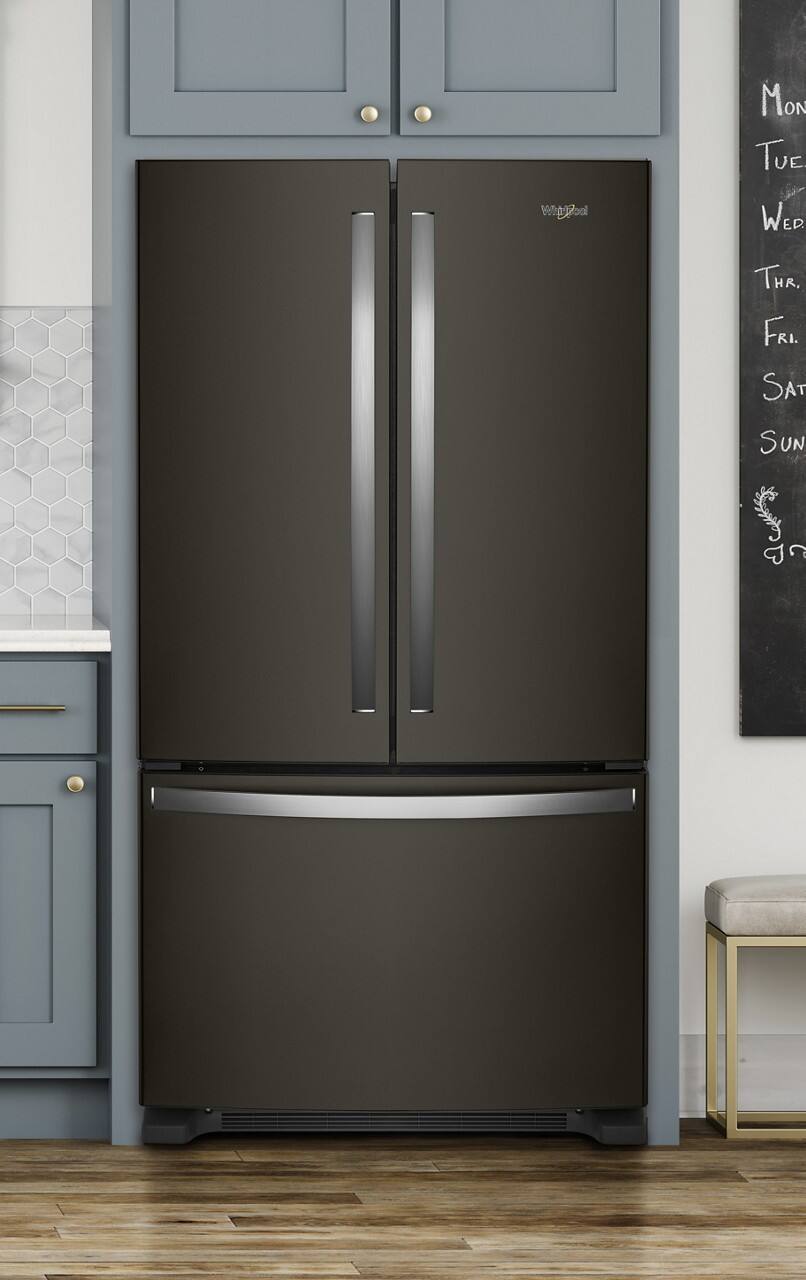 Whirlpool WRFC2036RV 20 Cu. Ft 36" French Door Refrigerator, Black Stainless - Image 7