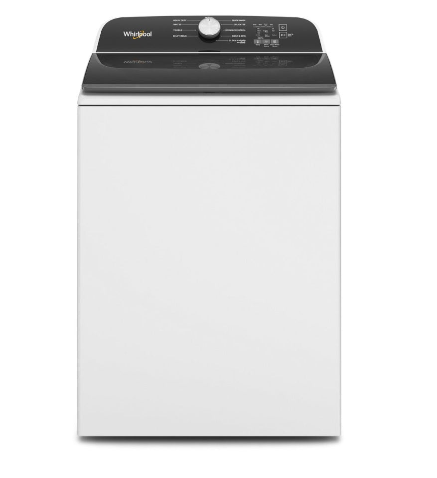 Whirlpool WTW500CMW 5.3 Cu. Ft. Large Capacity Top Load Washer, White