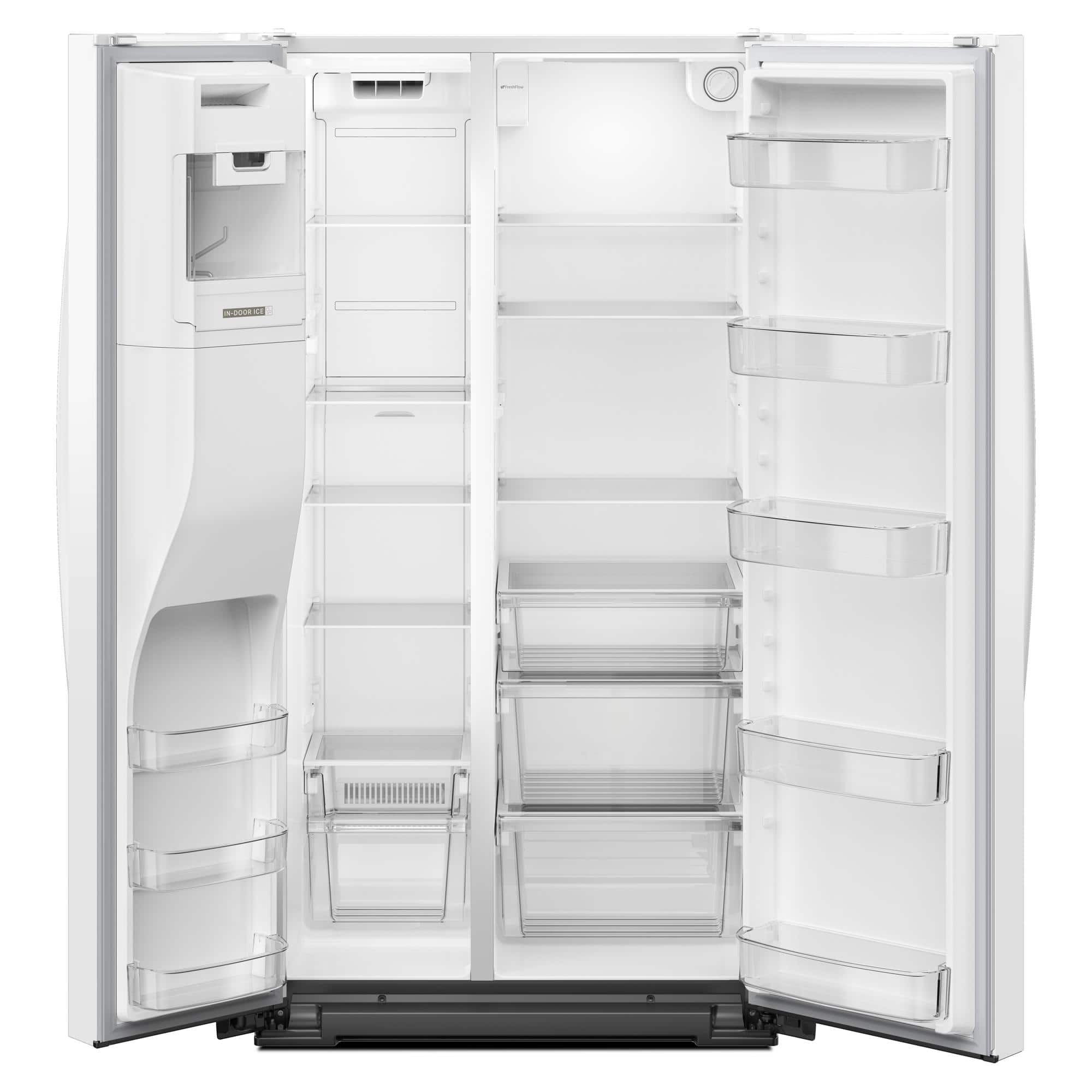 Whirlpool WRSC5536RW 21 Cu. Ft 36" Side-By-Side Refrigerator, ENERGY STAR, White - Image 3
