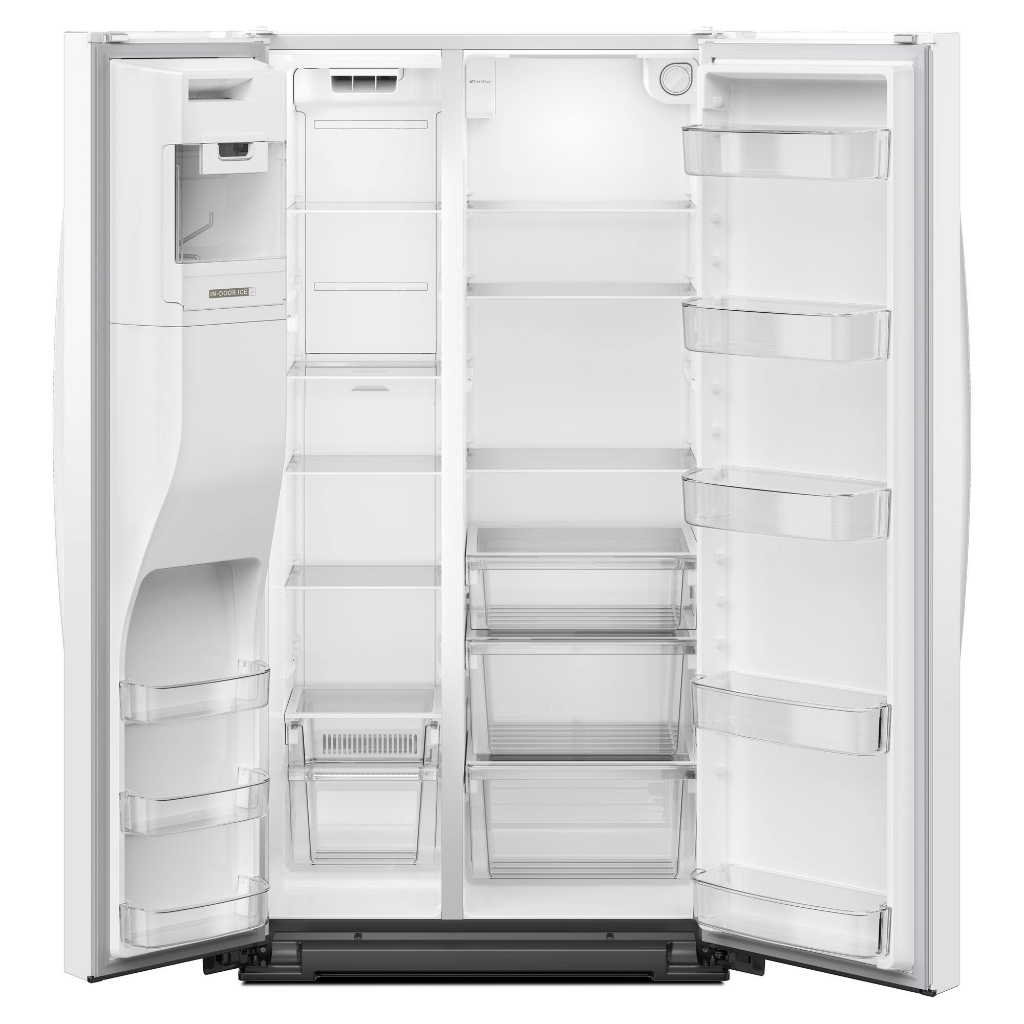 Whirlpool WRSC5536RW 21 Cu. Ft 36" Side-by-Side Counter-Depth Refrigerator White - Image 3