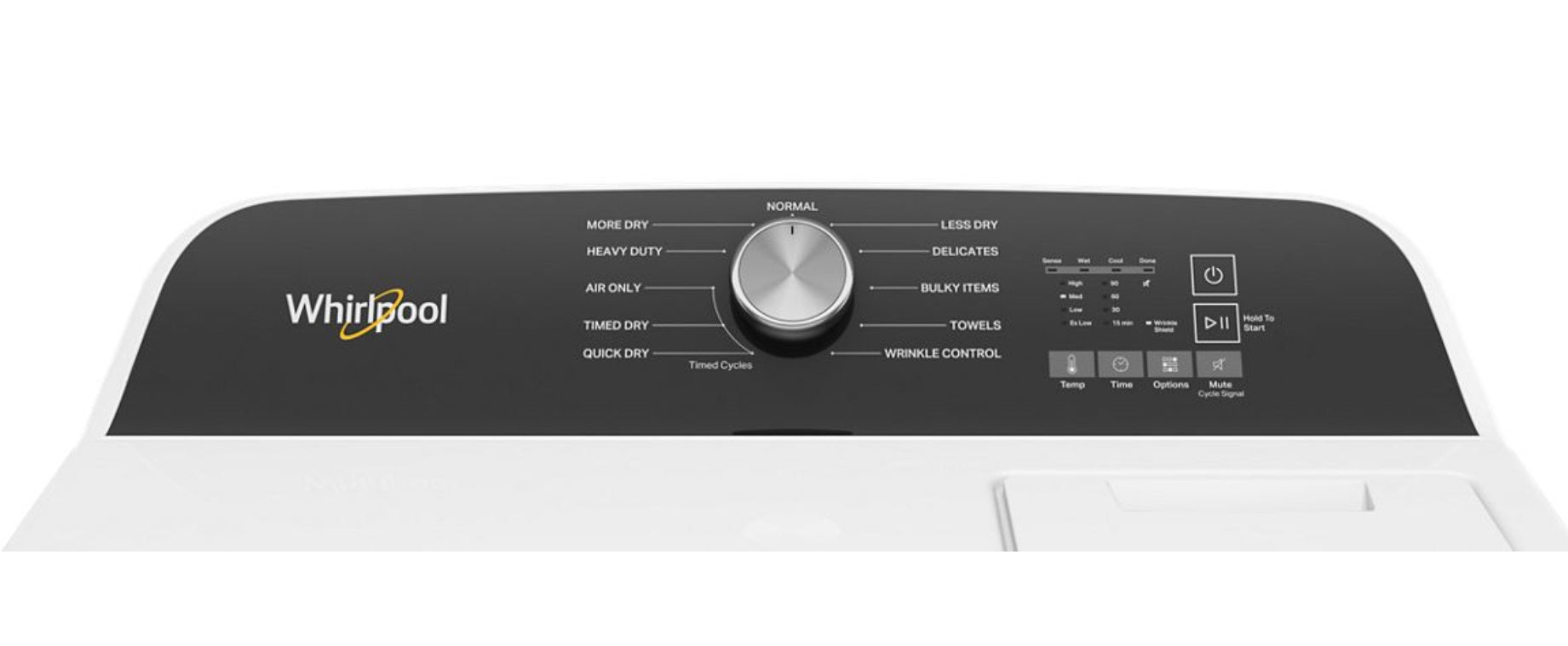 Whirlpool WED500CMW 7.0 Cu. Ft. Long Vent Electric Moisture Sensing Dryer