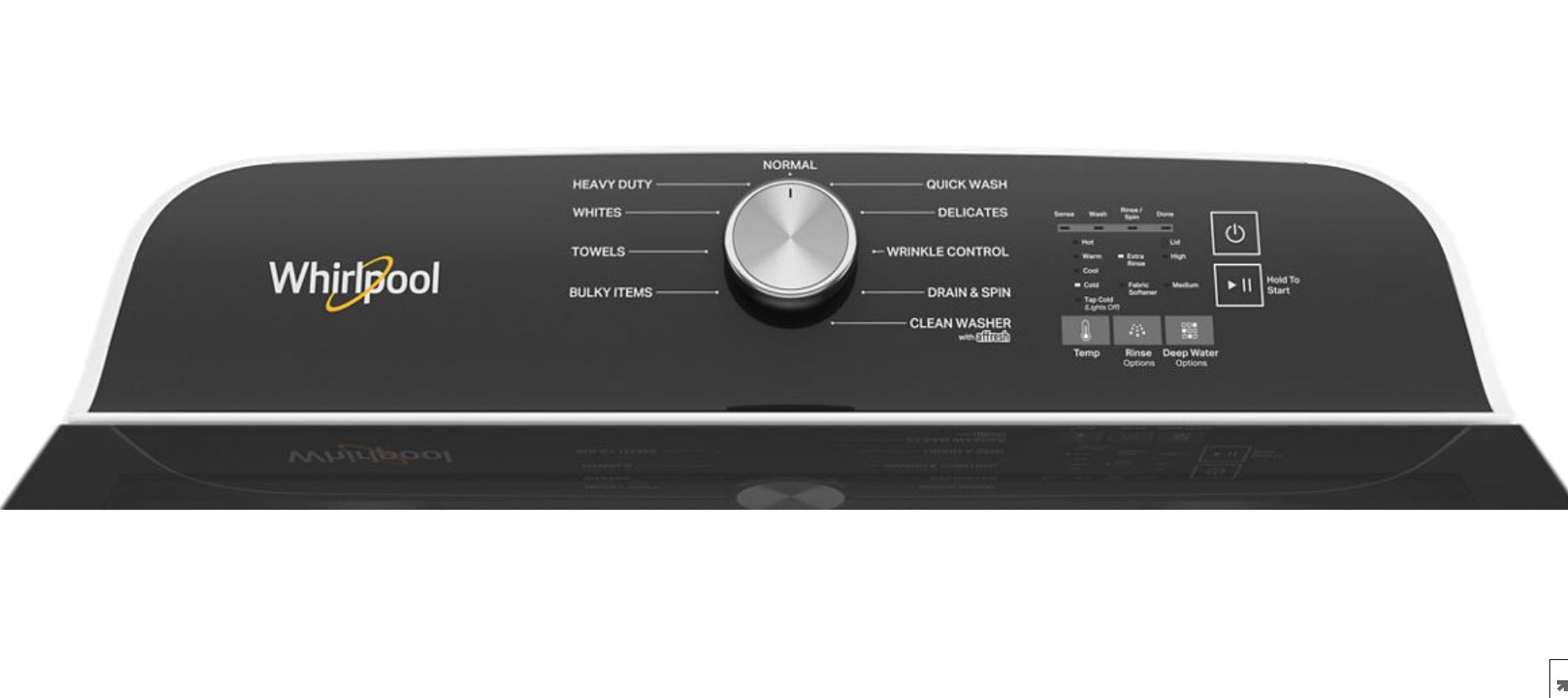 Whirlpool WTW500CMW 5.3 Cu. Ft. Large Capacity Top Load Washer, White