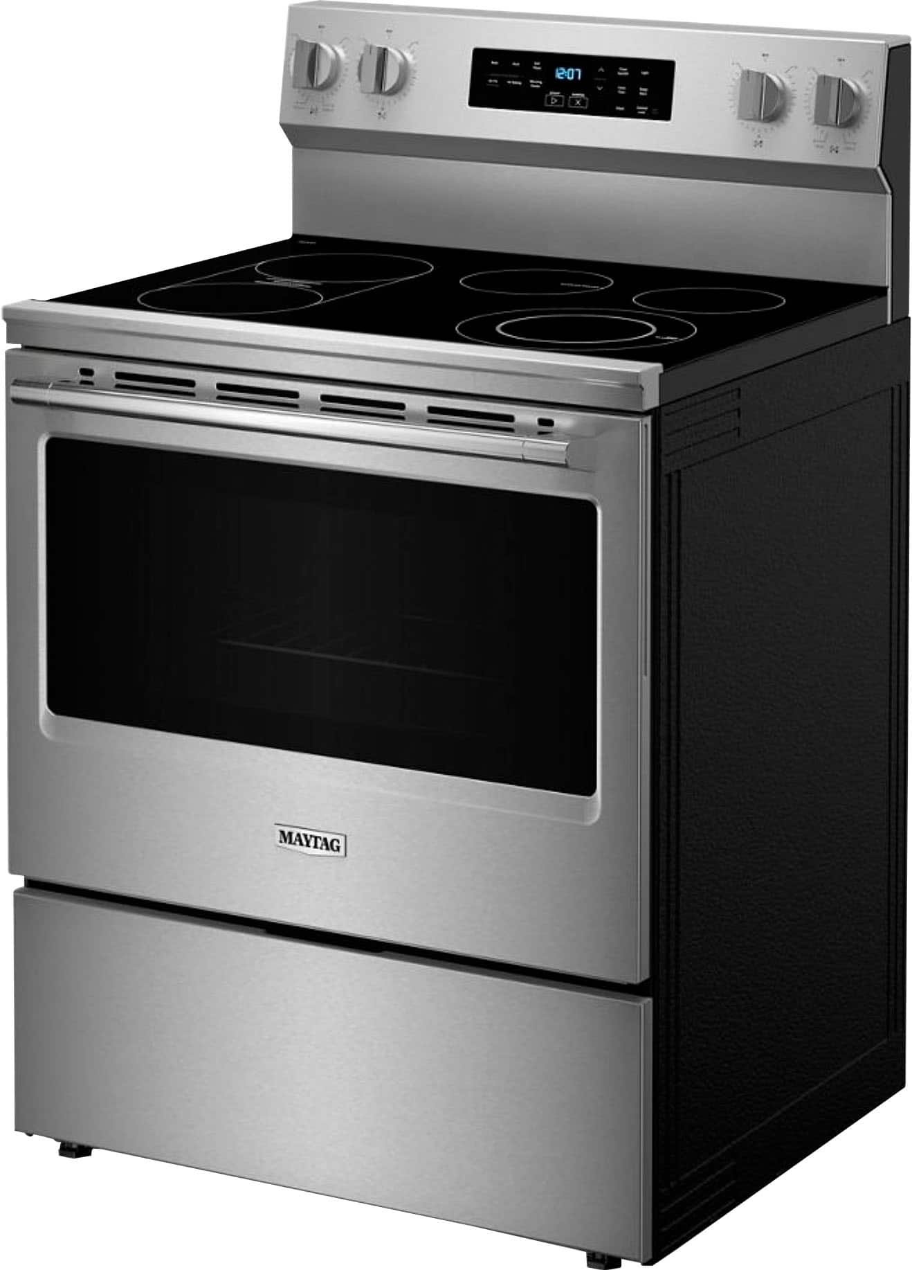 Maytag 30" MFES6030RZ 5.3 cu. ft Electric Range Air Fry Stainless Steel - Image 2