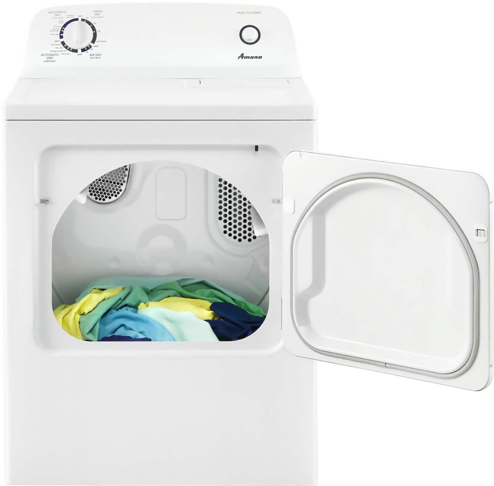 Amana NED4655EW 6.5 Cu. Ft Electric Dryer ENERGY STAR White - Image 2