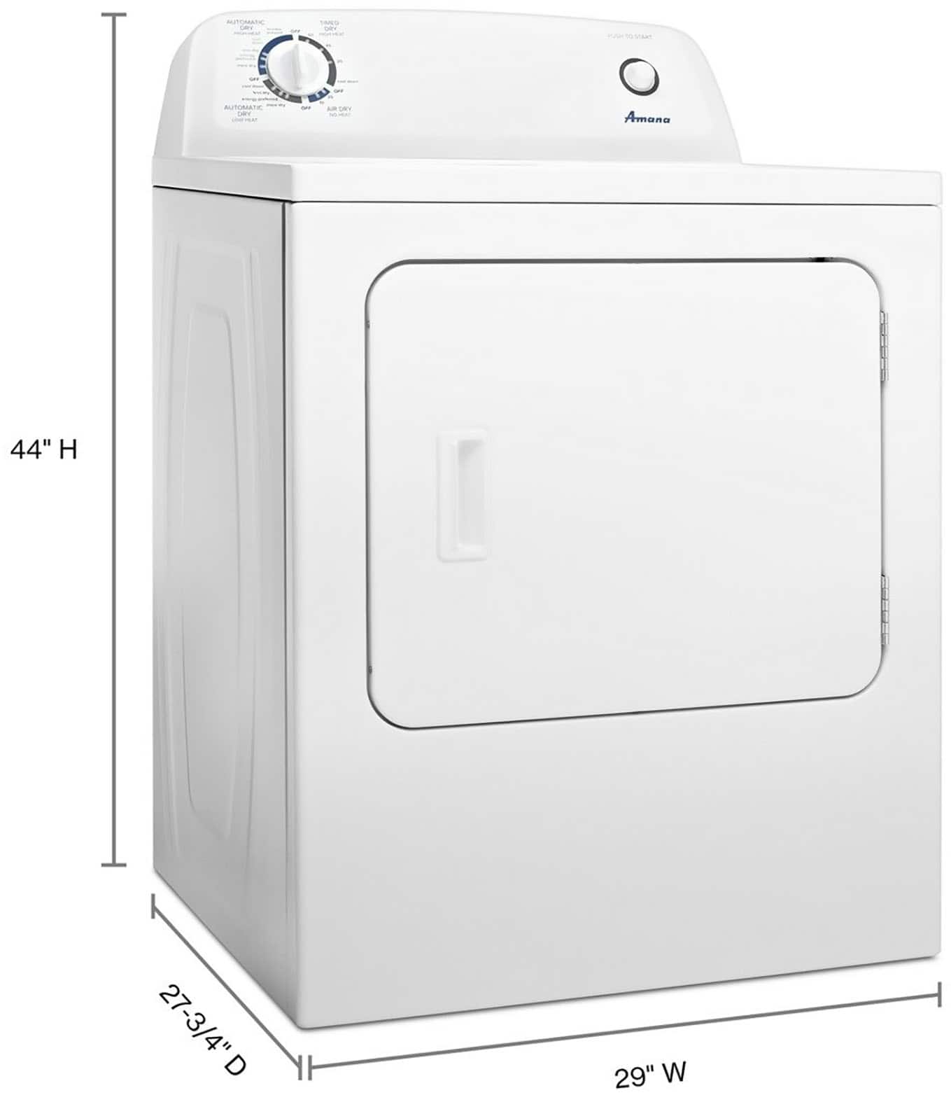 Amana NED4655EW 6.5 Cu. Ft Dryer ENERGY STAR Electric - Image 2